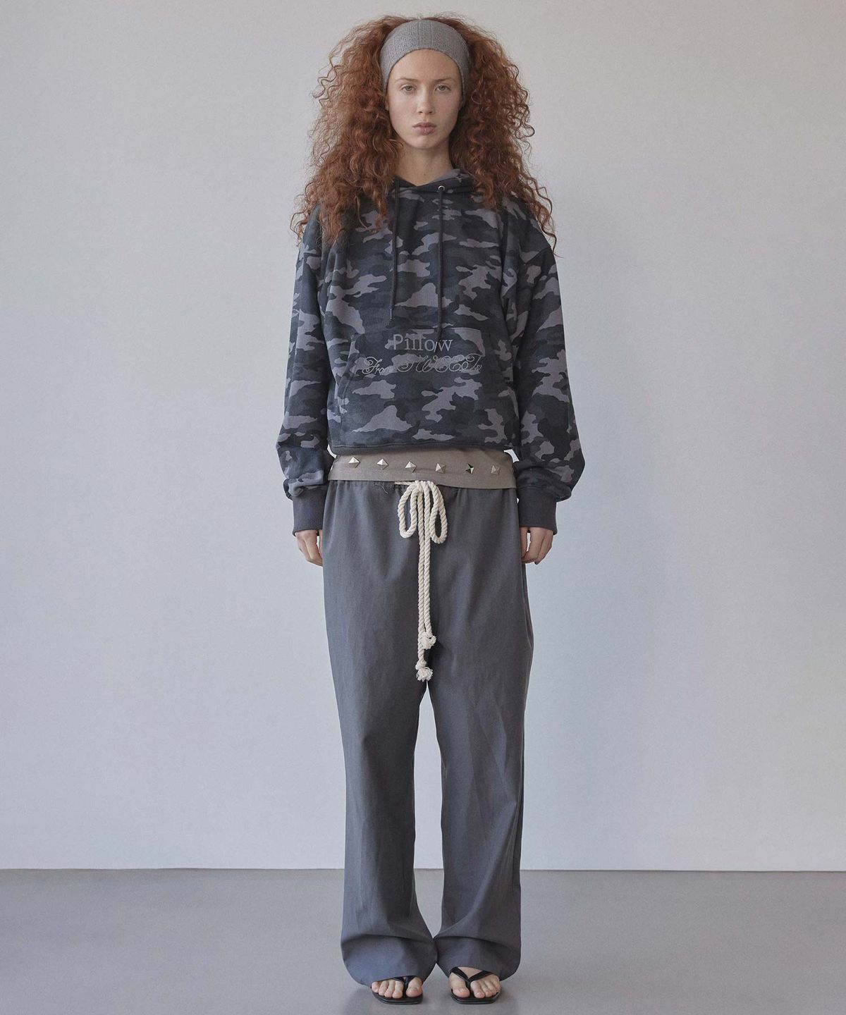 스컬프터(SCULPTOR) Sweets Belly Camo Hoodie Charcoal