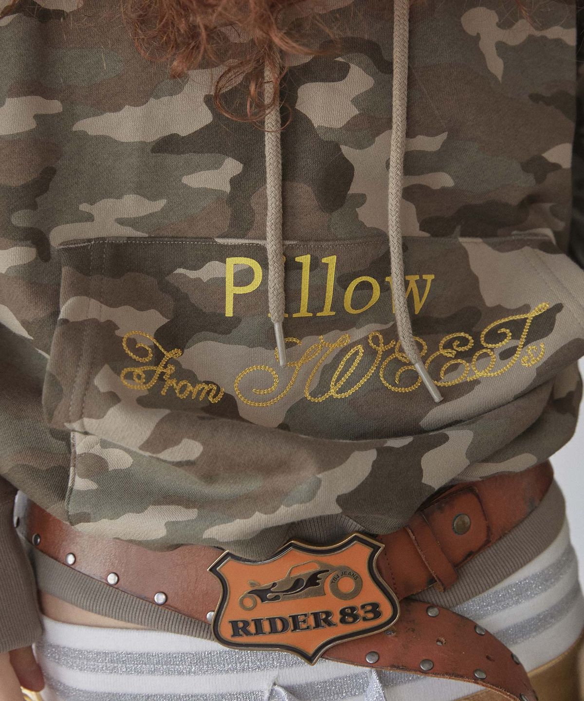스컬프터(SCULPTOR) Sweets Belly Camo Hoodie Khaki