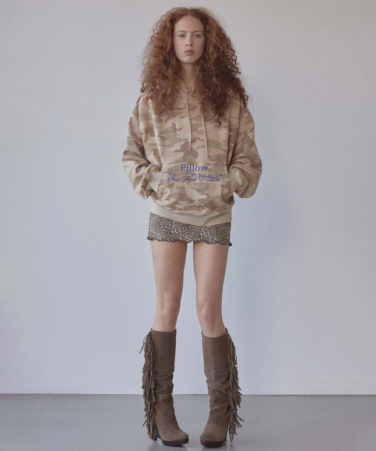 스컬프터(SCULPTOR) Sweets Belly Camo Hoodie Desert