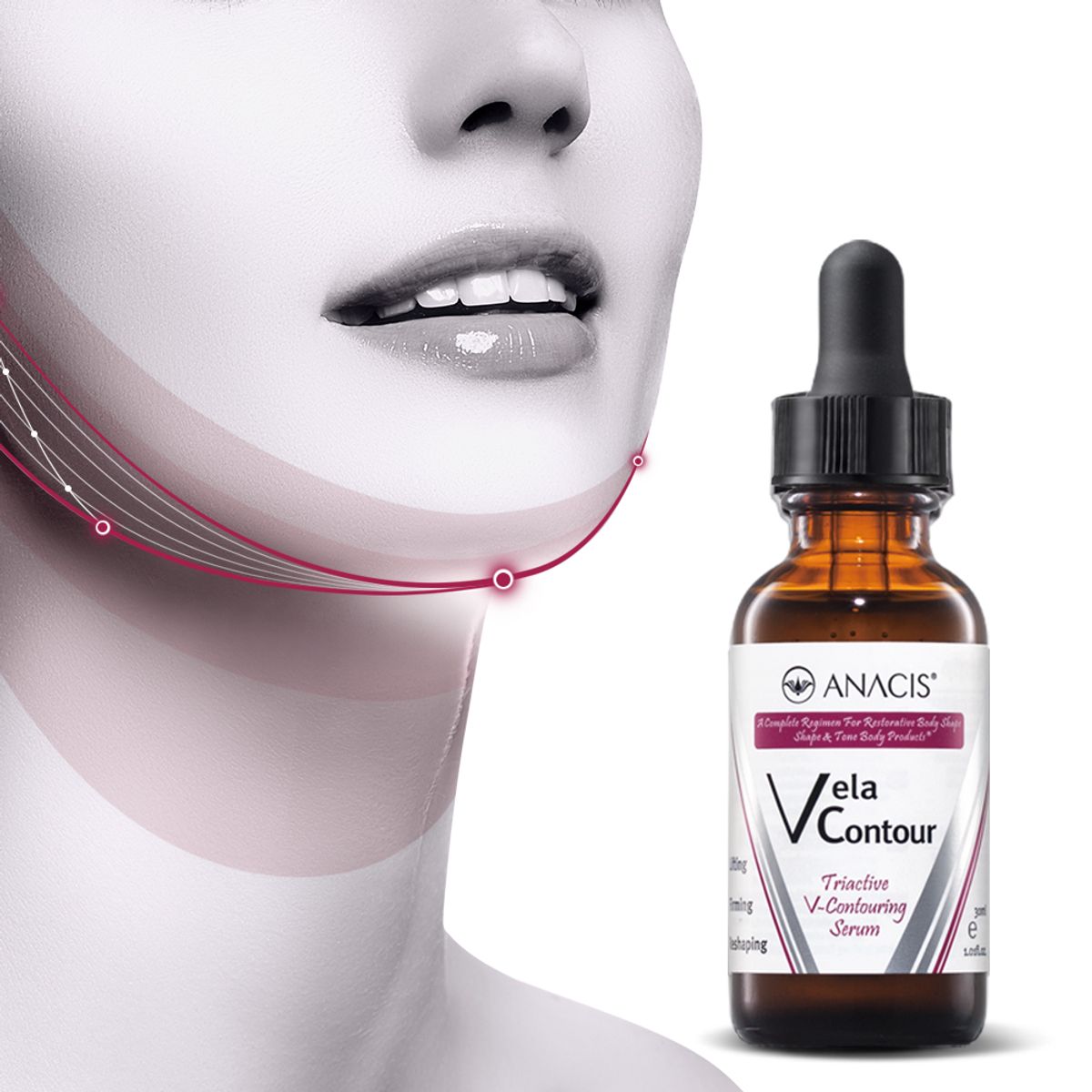 벨라컨투어(VELACONTOUR) 목주름 턱선 심부볼 탄력 리프팅 앰플 30ml 13종임상완료