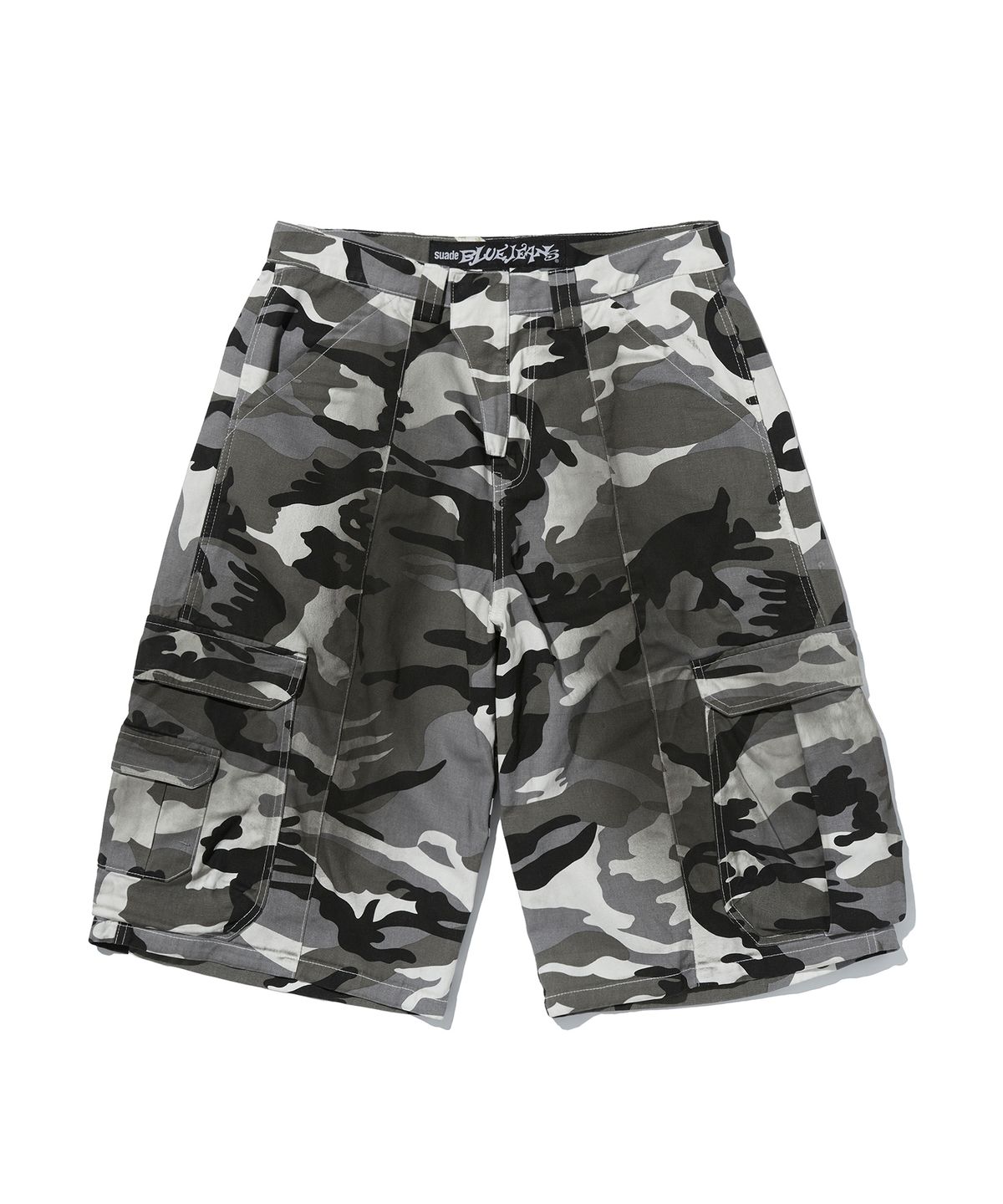 스웨이드(SUADE) WIDE CARGO SHORTS [WHITE CAMO]