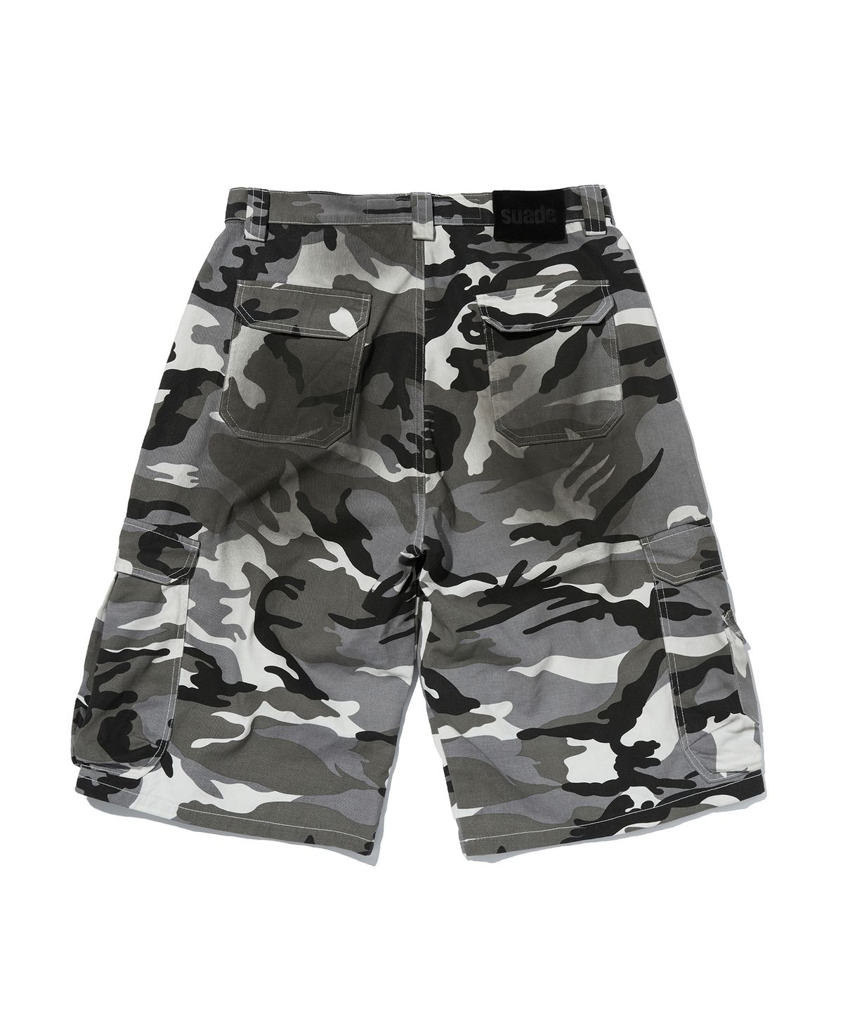 스웨이드(SUADE) WIDE CARGO SHORTS [WHITE CAMO]