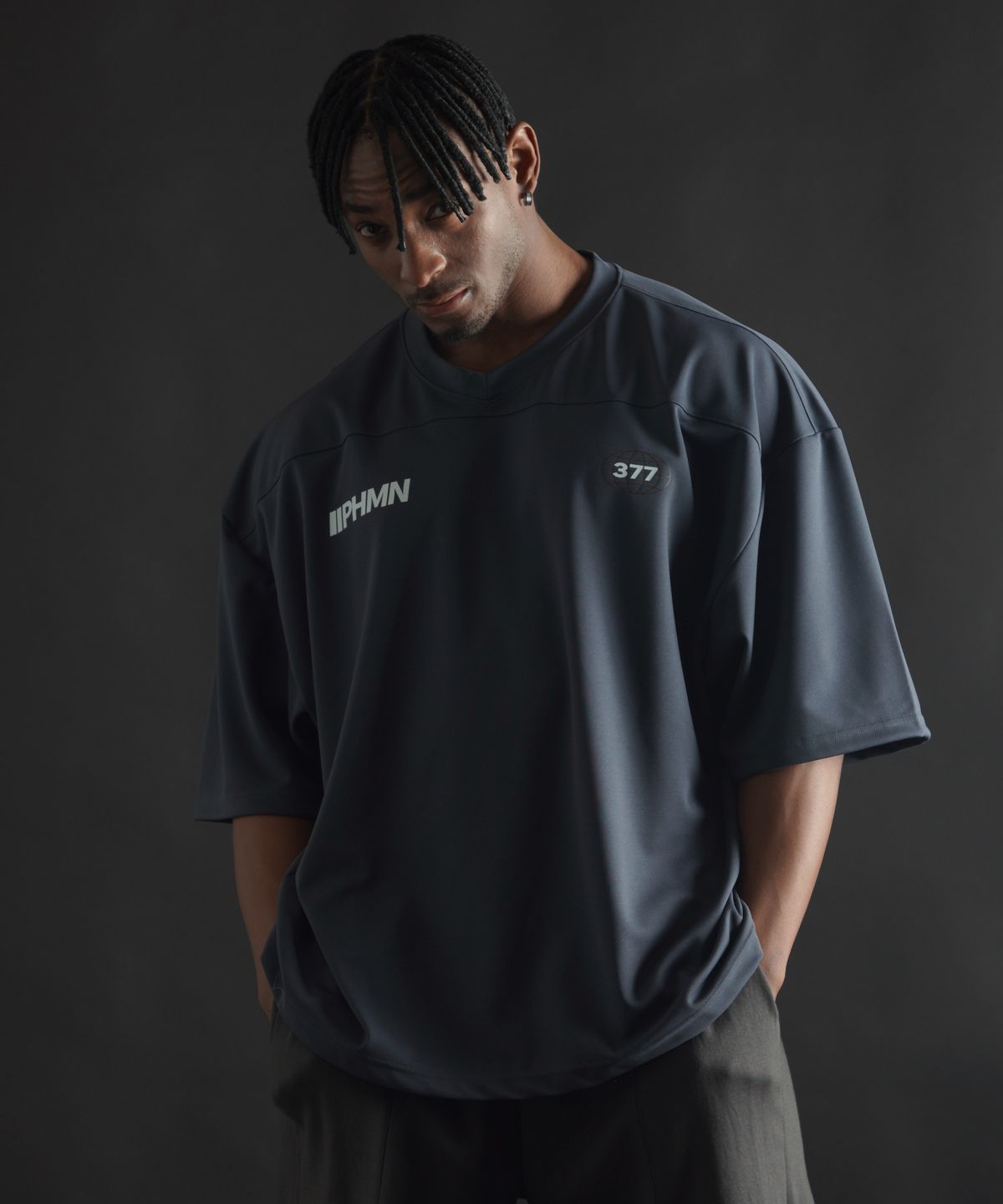 페르메논(PHERMENON) [2PACK] 오버핏 럭비 저지 숏 슬리브 (3COLOR)