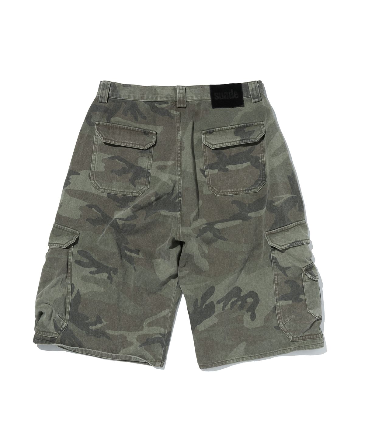 스웨이드(SUADE) WIDE CARGO SHORTS [GREEN CAMO]