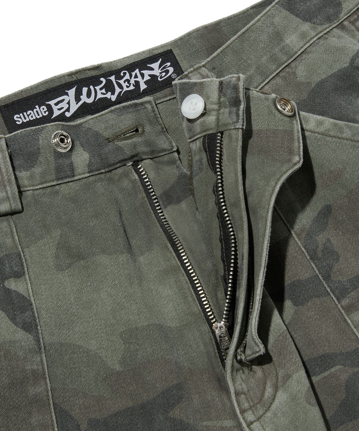 스웨이드(SUADE) WIDE CARGO SHORTS [GREEN CAMO]