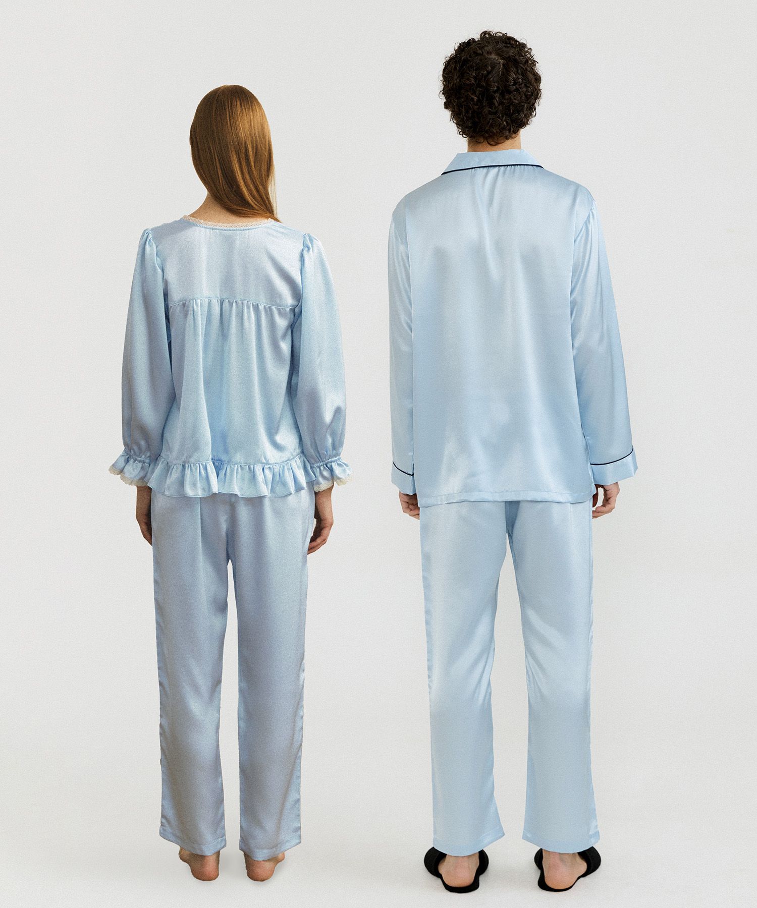 MUSINSA | JO'S LOUNGE (couple) Classic Sky Pajama Set + Two