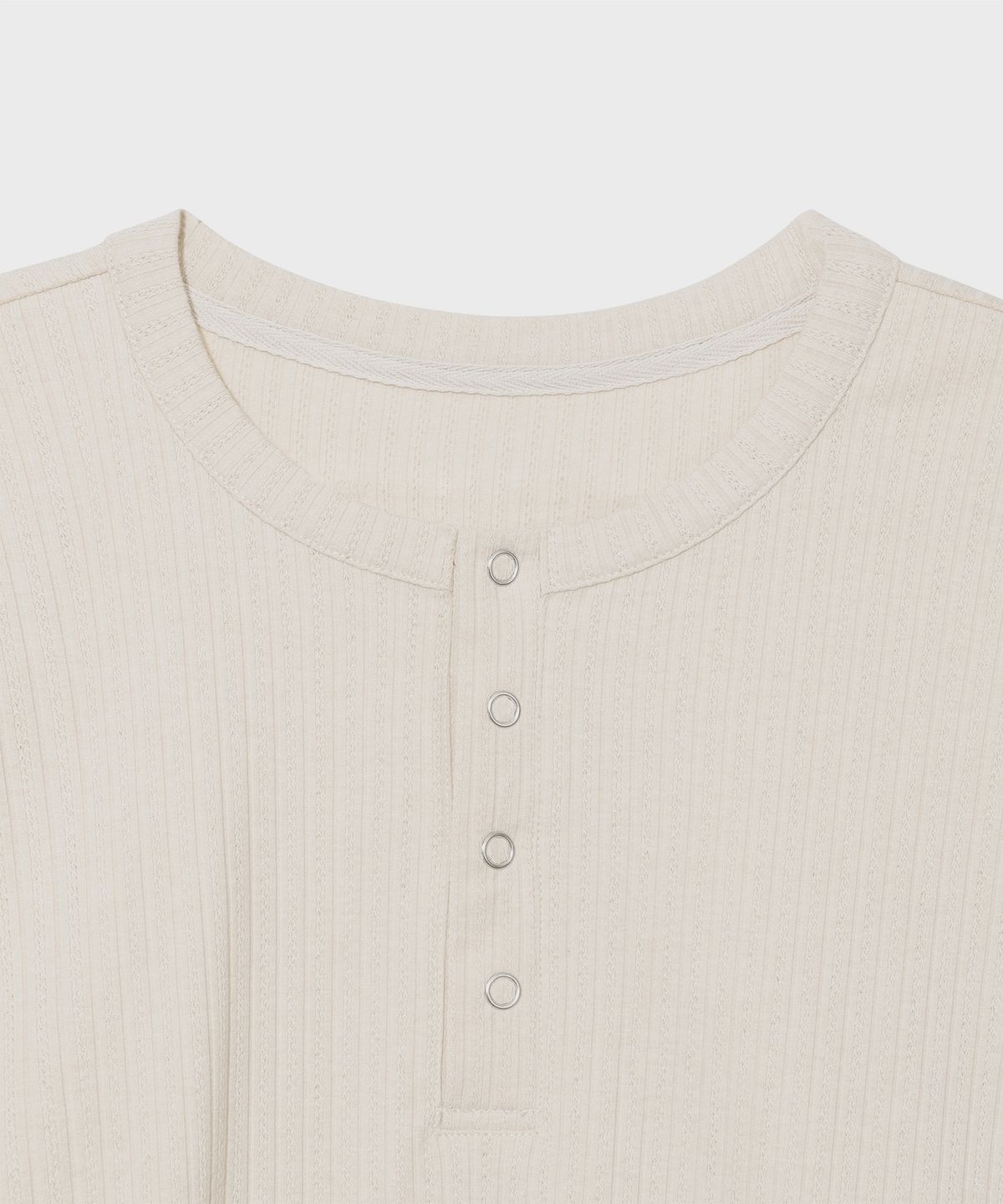 세컨모놀로그(SECONDMONO) 골지 헨리니티 롱 슬리브 [BEIGE]_SETS044BEIGE
