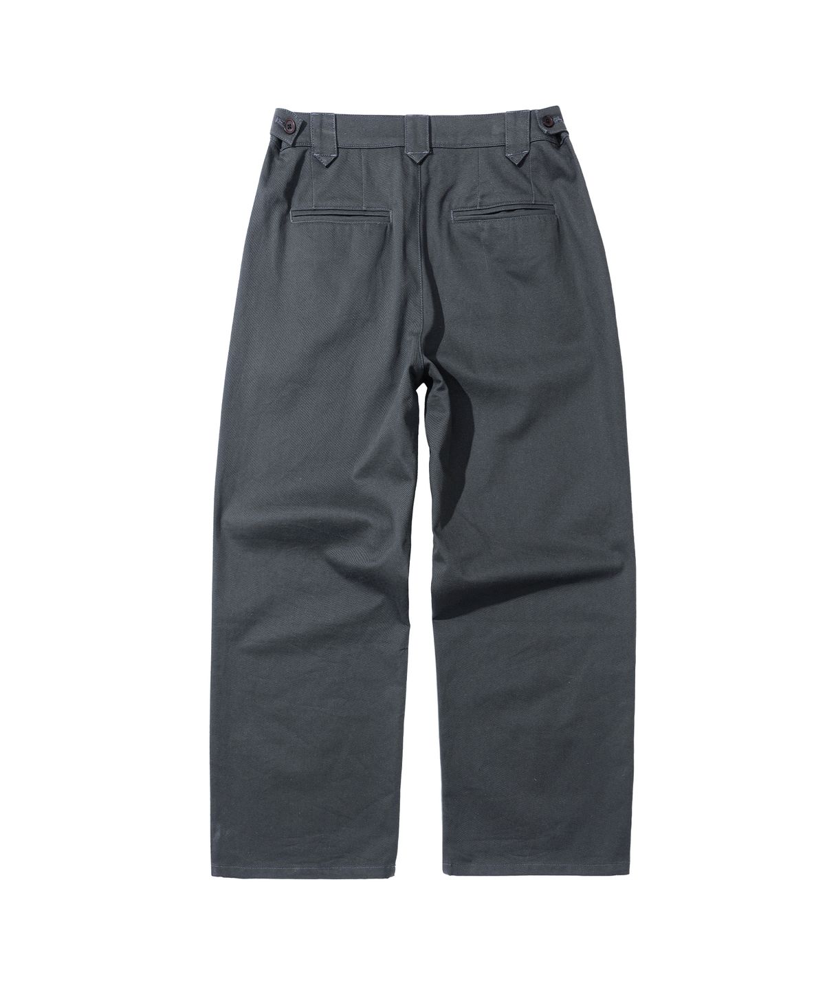 세컨모놀로그(SECONDMONO) Semi Wide Twill Cotton Chino Pants [CHARCOAL]_SEPT051CHARCOAL