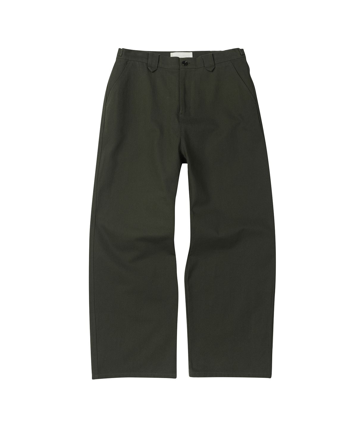 세컨모놀로그(SECONDMONO) Semi Wide Twill Cotton Chino Pants [KHAKI]_SEPT051KHAKI
