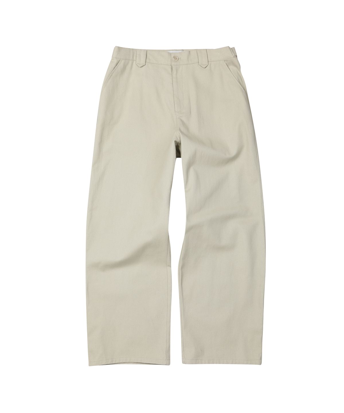 세컨모놀로그(SECONDMONO) Semi Wide Twill Cotton Chino Pants [BEIGE]_SEPT051BEIGE