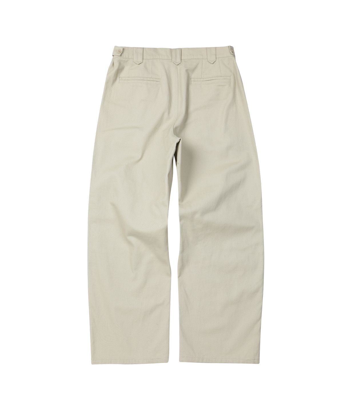 세컨모놀로그(SECONDMONO) Semi Wide Twill Cotton Chino Pants [BEIGE]_SEPT051BEIGE
