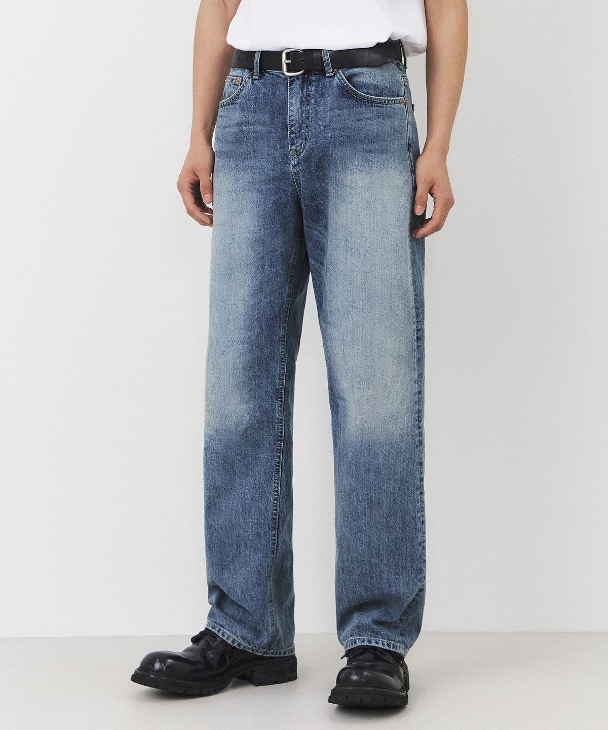 브랜디드(BRANDED) 51082 CONE FROSTVEIL JEANS [WIDE STRAIGHT]