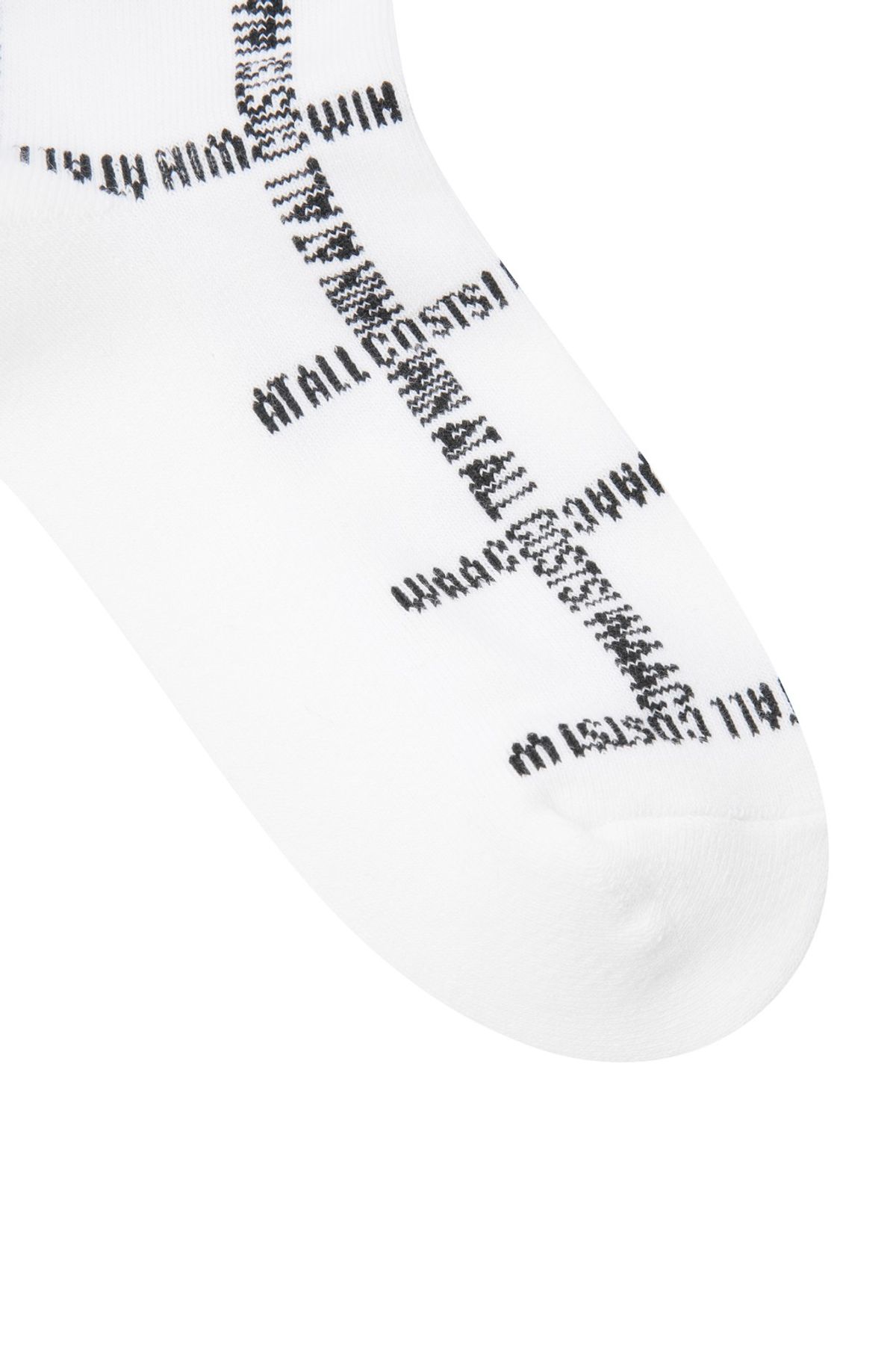 왁(WAAC) Women Slogan Pattern Socks_WGLCX25213WHX