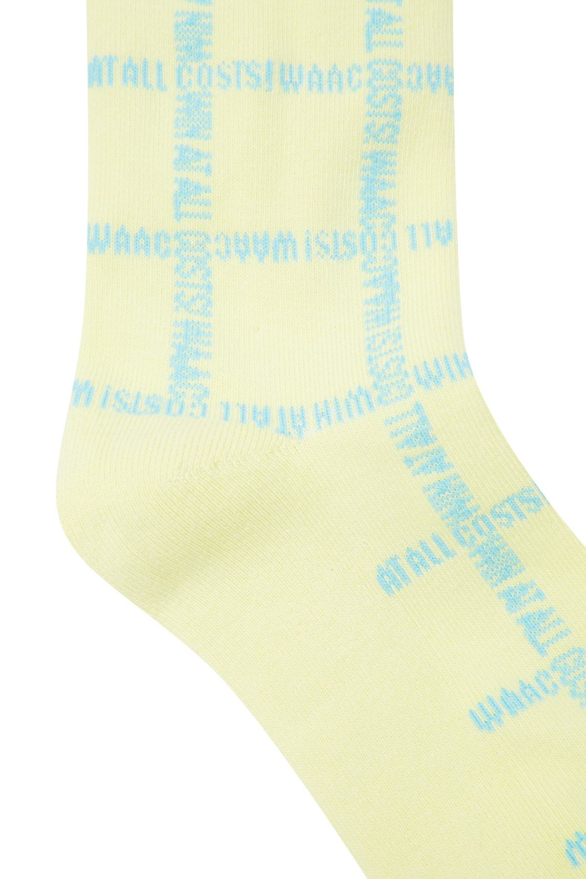 왁(WAAC) Women Slogan Pattern Socks_WGLCX25213YEX