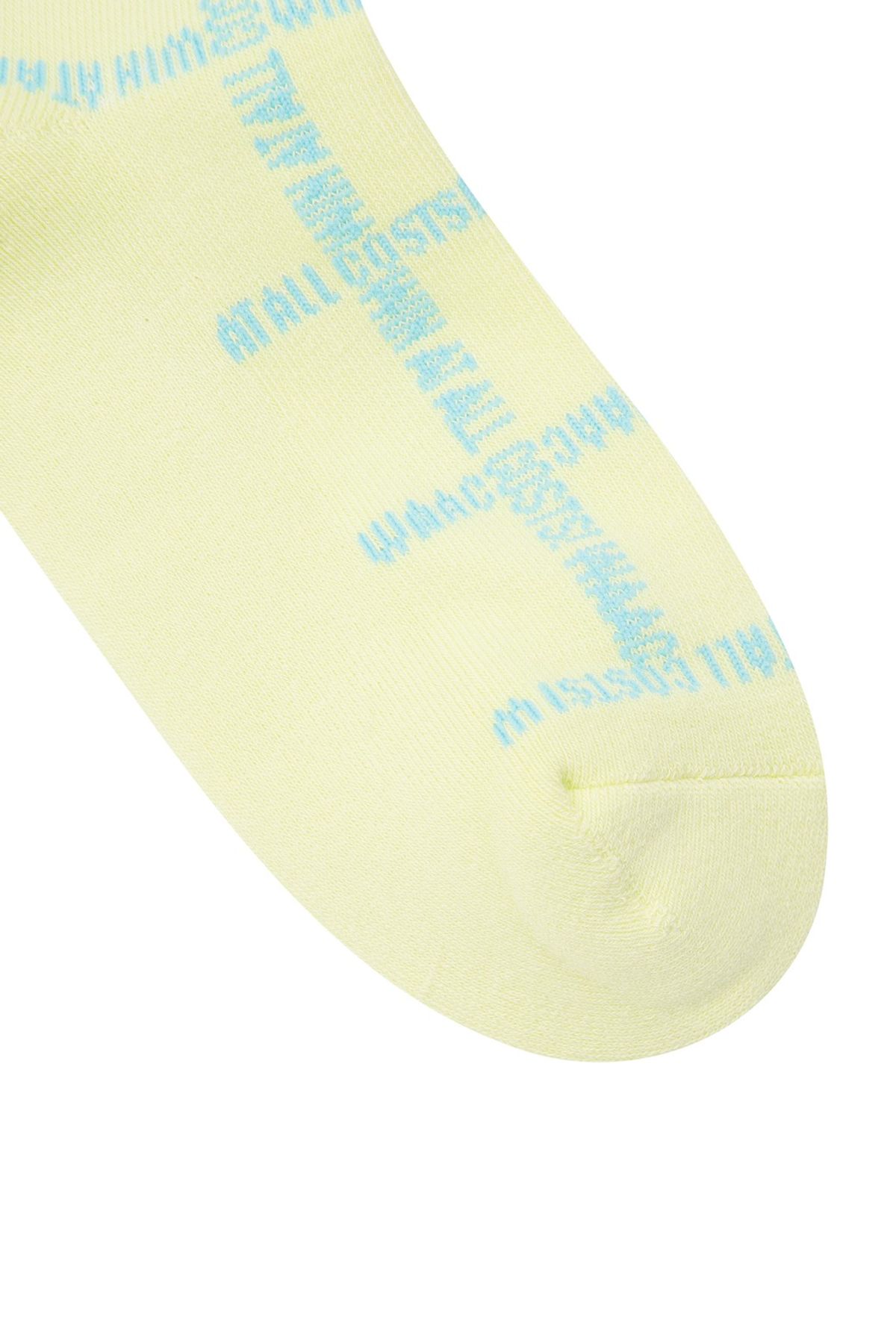 왁(WAAC) Women Slogan Pattern Socks_WGLCX25213YEX