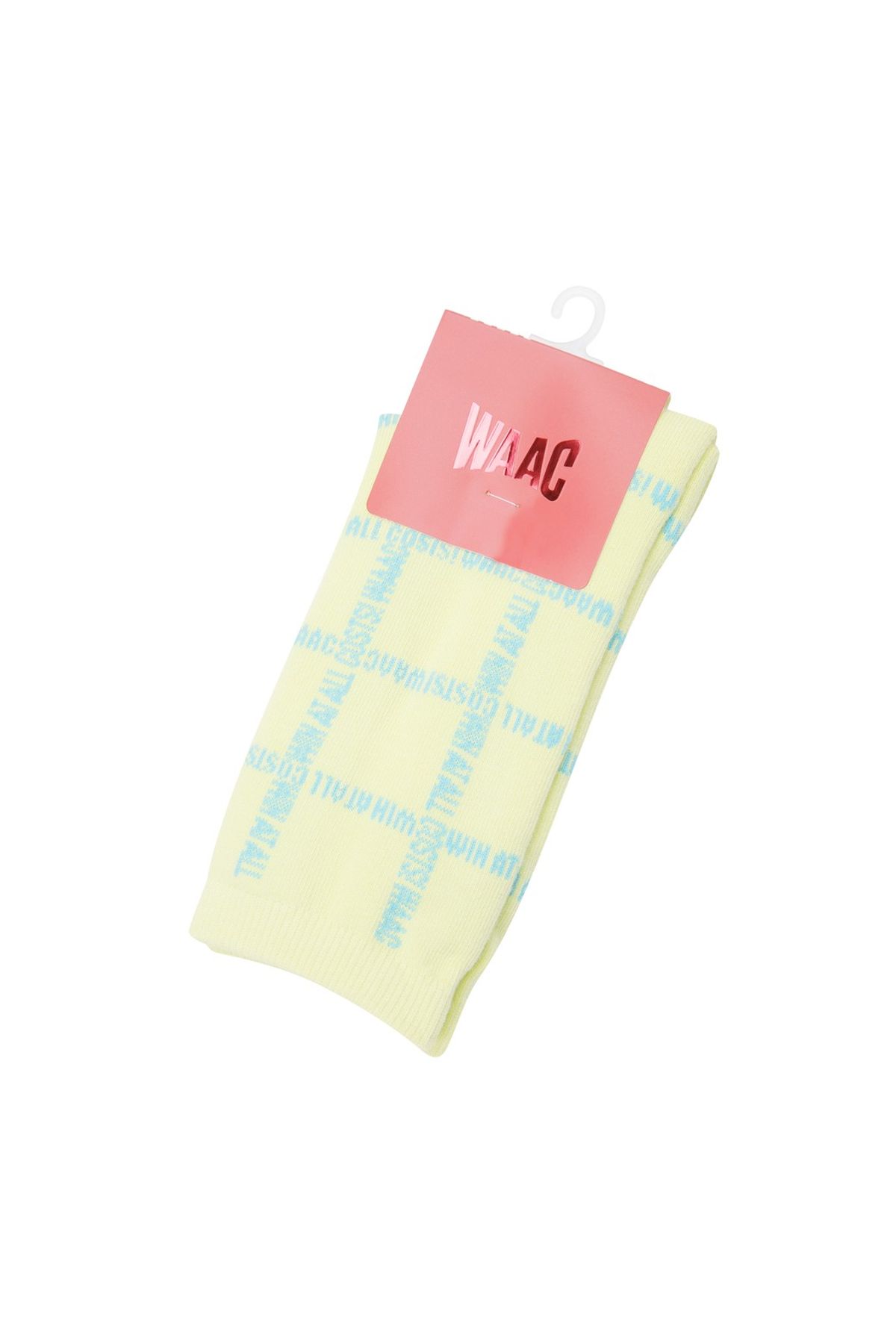 왁(WAAC) Women Slogan Pattern Socks_WGLCX25213YEX