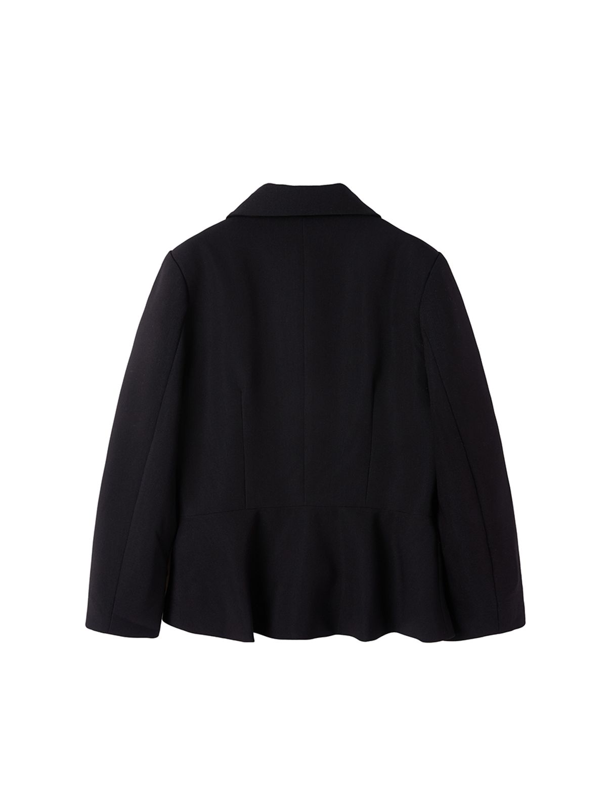 바니쉬먼트(VANISHMENT) Round collar flare jacket_black