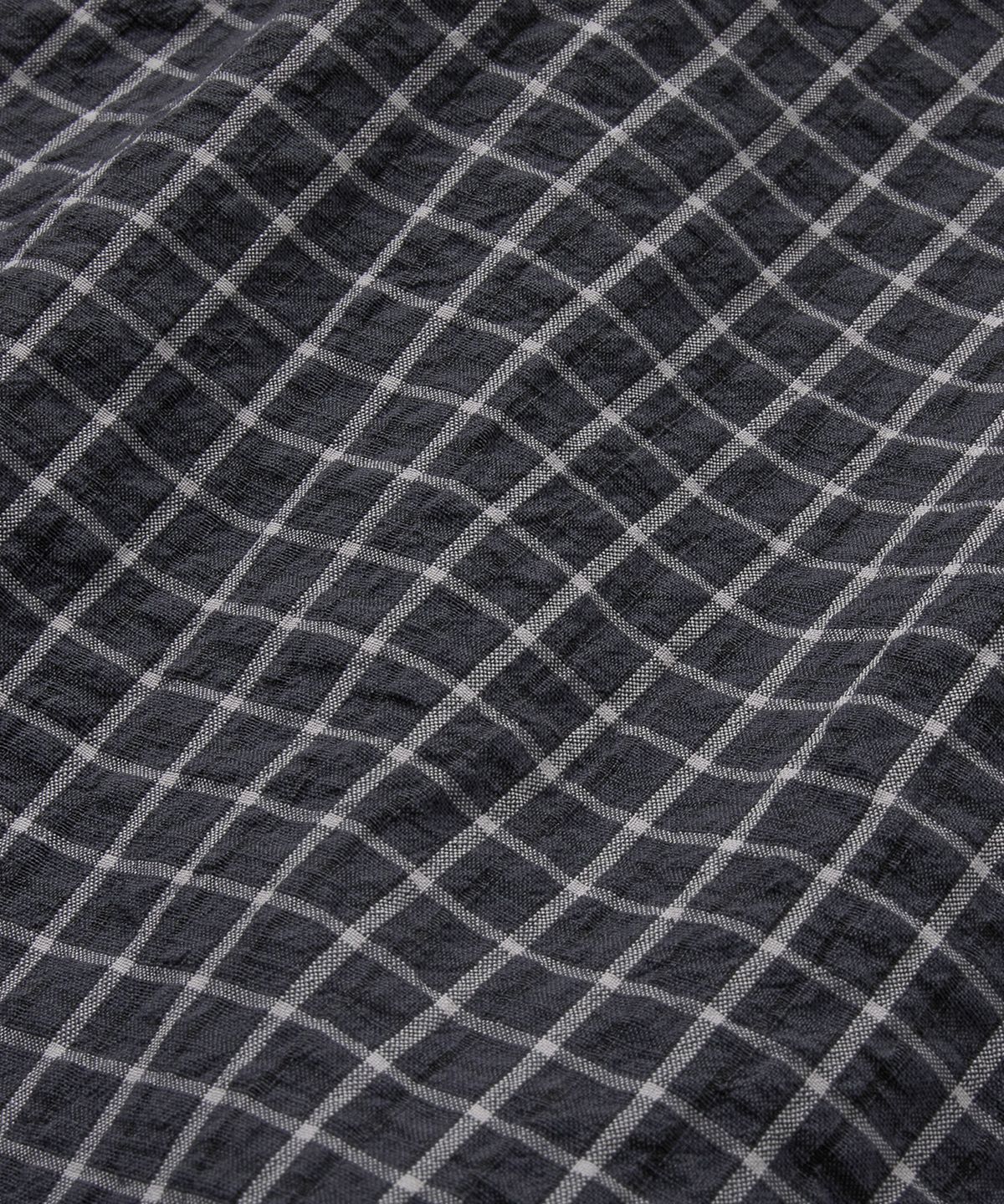 브랜디드(BRANDED) SHEER CHECK SHIRT [BLACK]