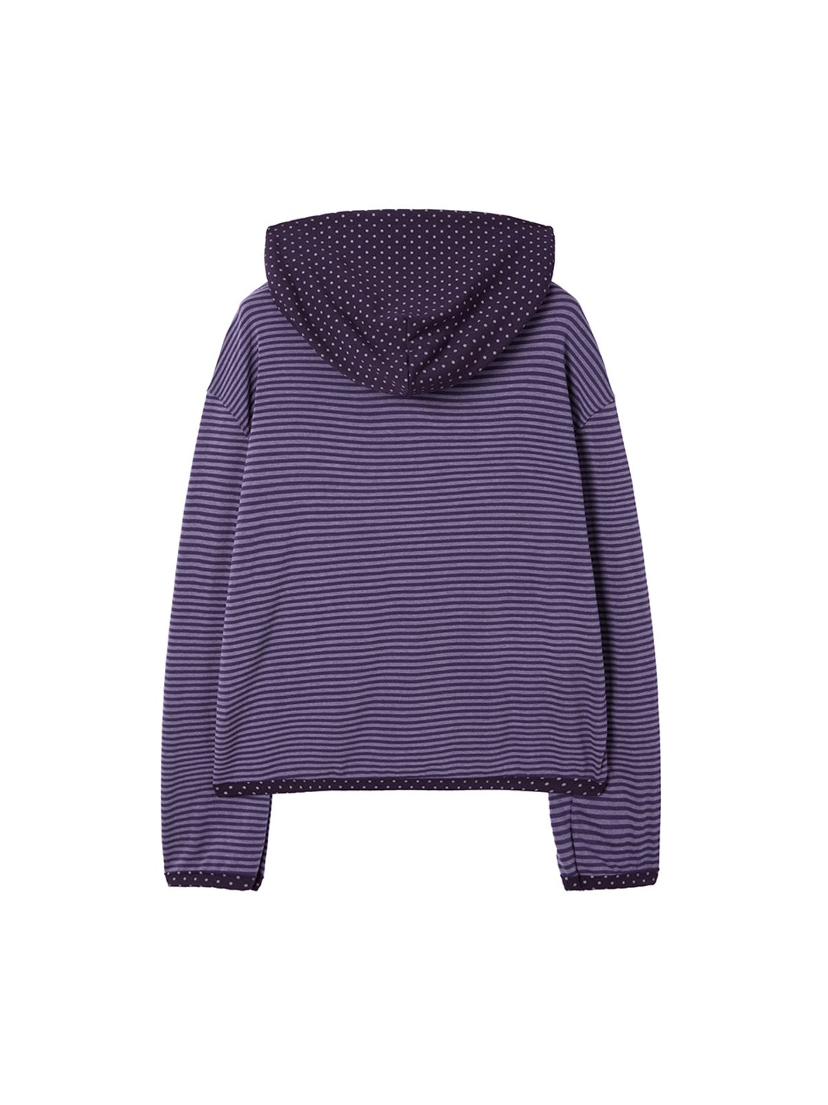 바니쉬먼트(VANISHMENT) Ruffle point zip-up hoodie_purple