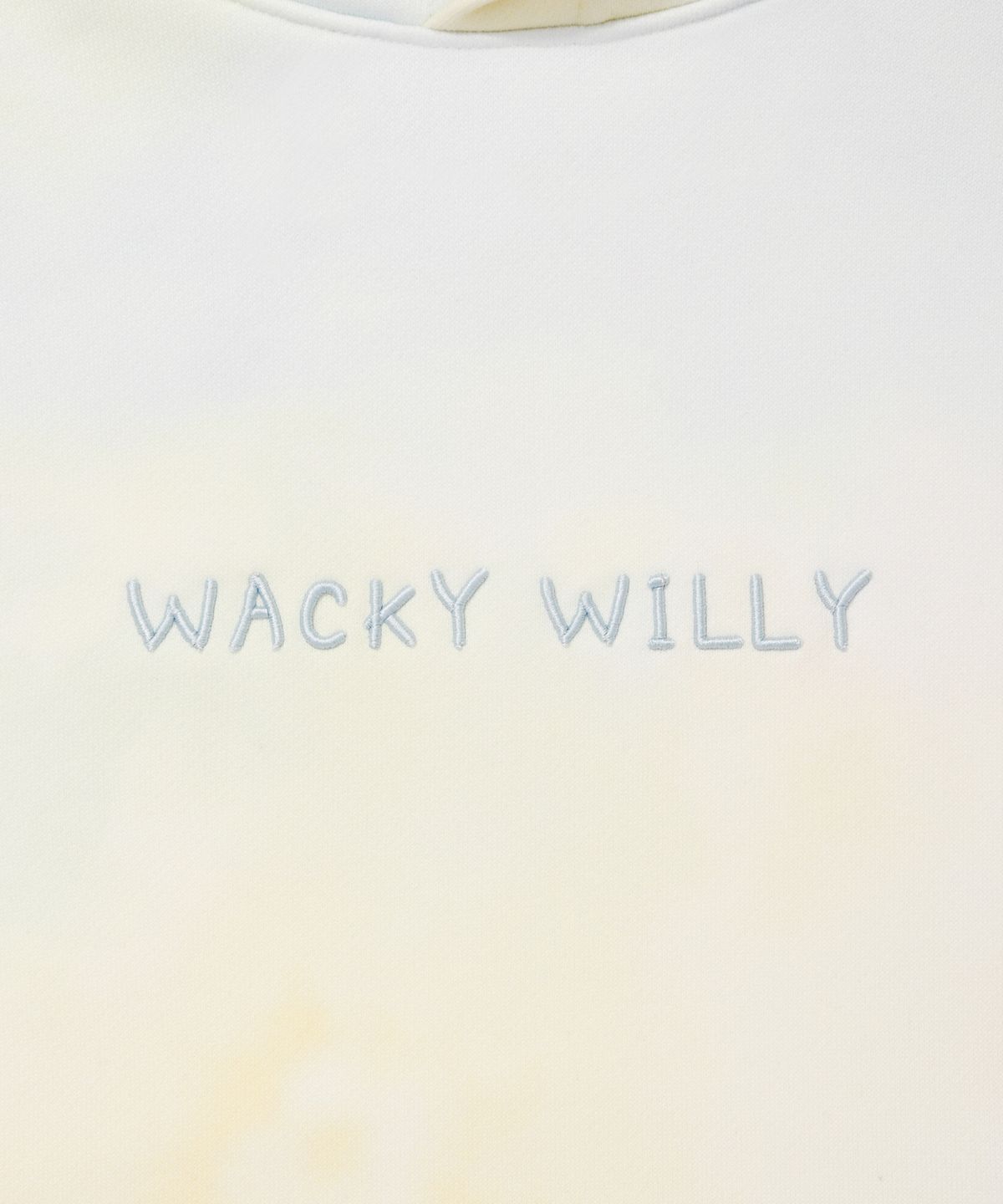 와키윌리(WACKY WILLY) 우먼스 블러 그래픽 세미오버핏 후디 패턴