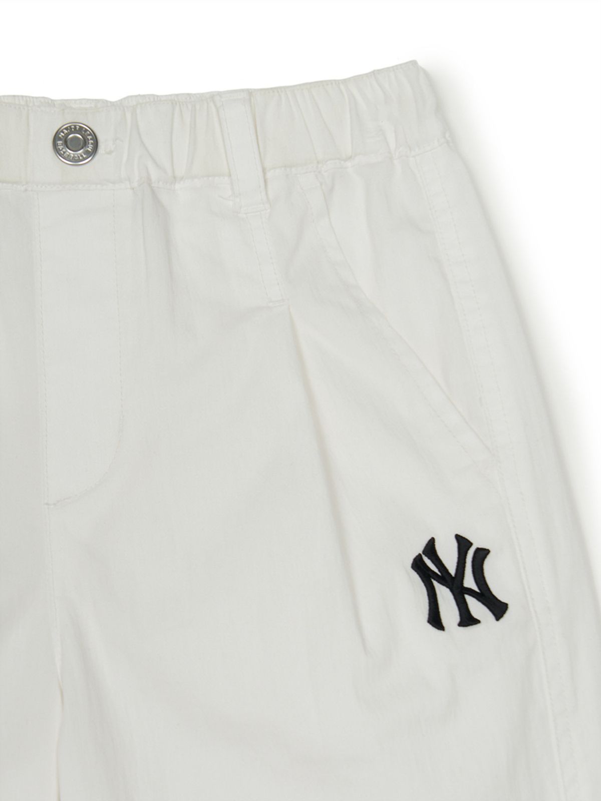 엠엘비 키즈(MLB KIDS) 베이직 5부 우븐 팬츠 NY (White)