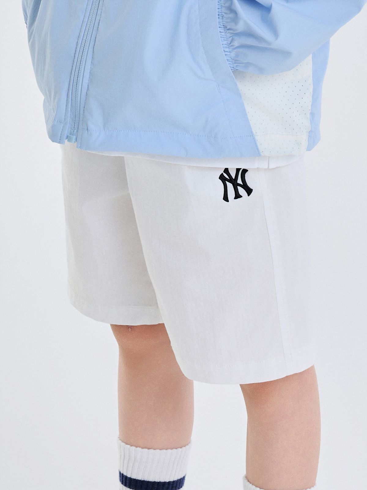 엠엘비 키즈(MLB KIDS) 베이직 5부 우븐 팬츠 NY (White)