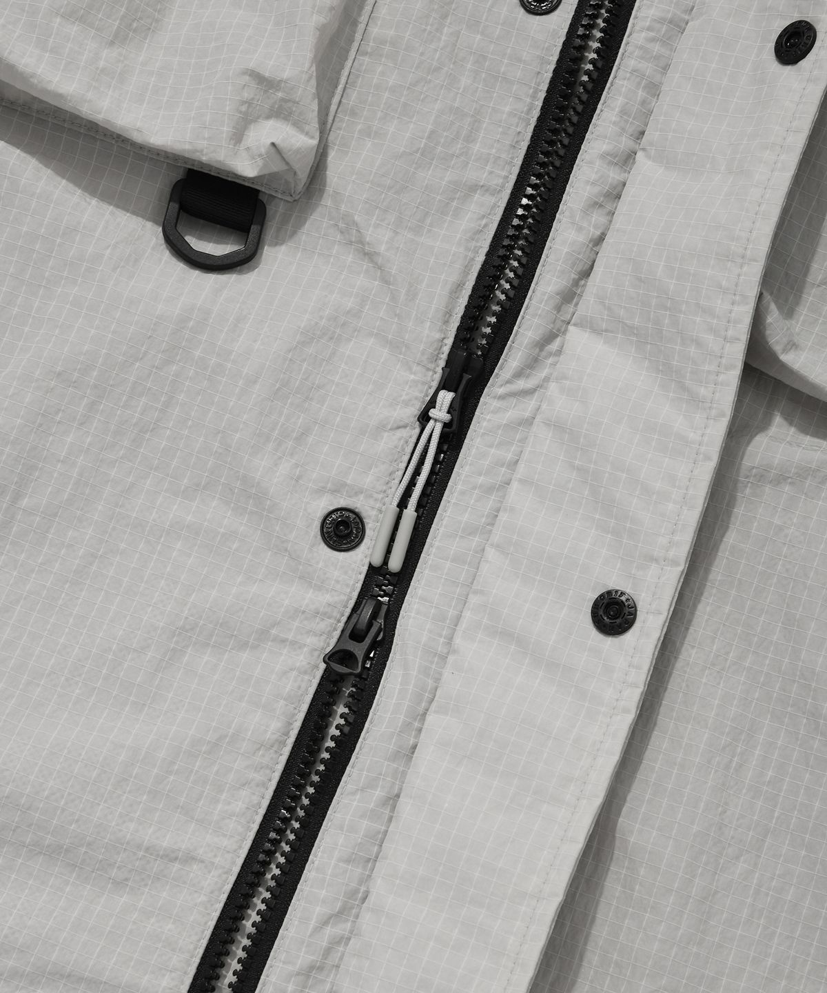 와키윌리(WACKY WILLY) 유틸리티 포켓 후드 점퍼 라이트그레이
