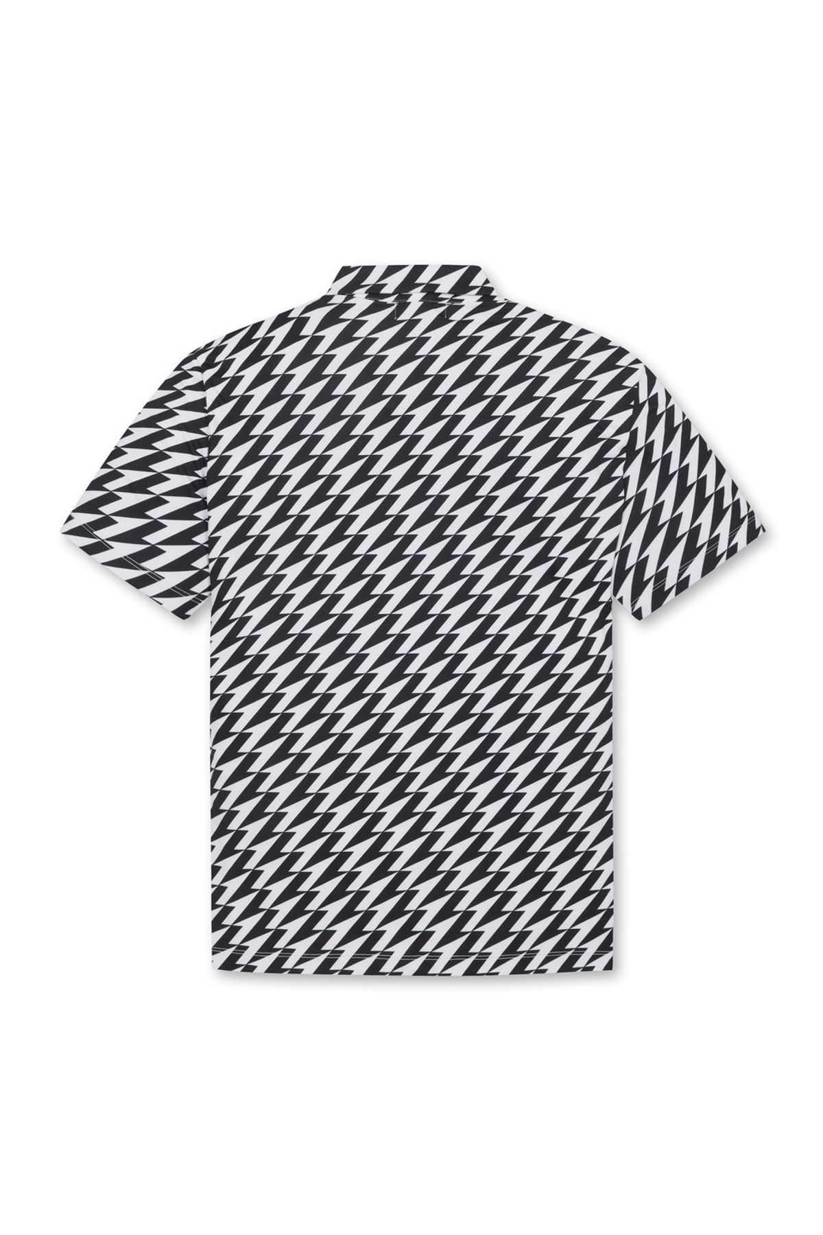 왁(WAAC) PLAYER S EDITION Men Arrow Print SS Polo_WMTCM25903BKX