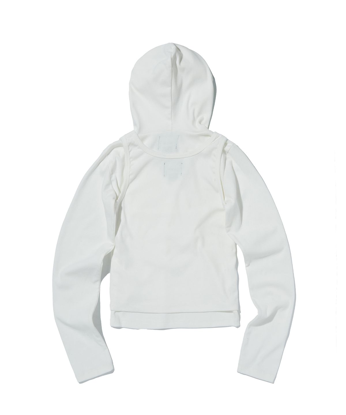 스웨이드(SUADE) LAYERED HOODIE [WHITE]