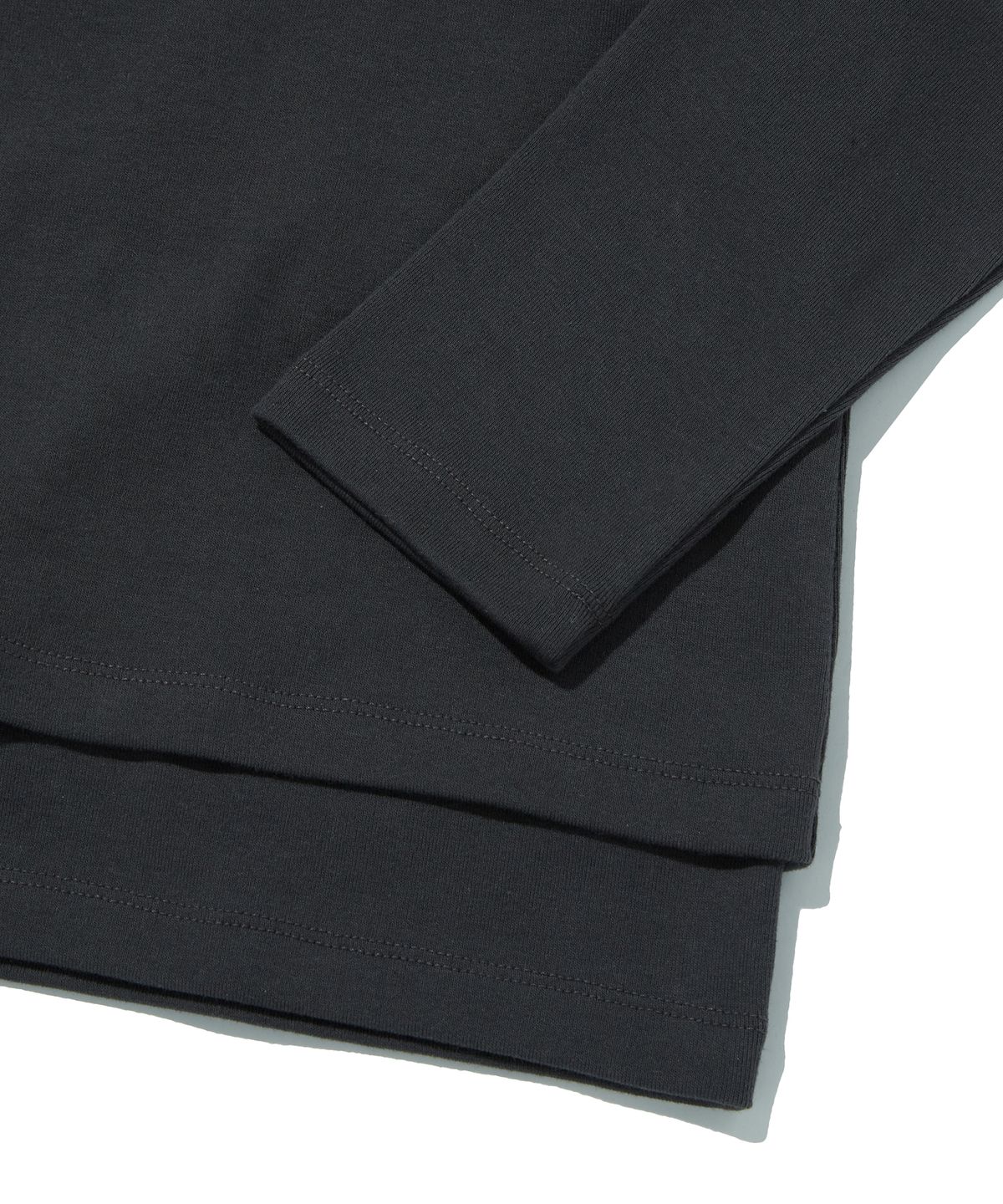스웨이드(SUADE) LAYERED HOODIE [CHARCOAL GRAY]