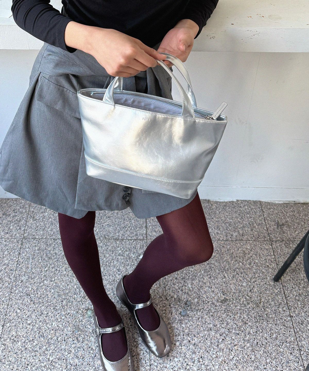 포테(POTE) 0001 Peasy Bag_Silver
