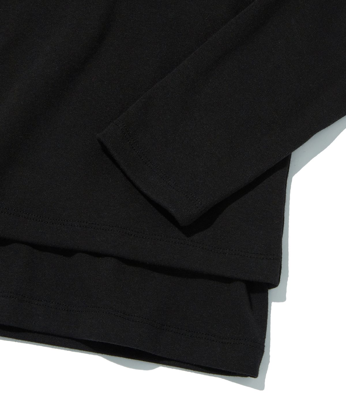 스웨이드(SUADE) LAYERED HOODIE [BLACK]