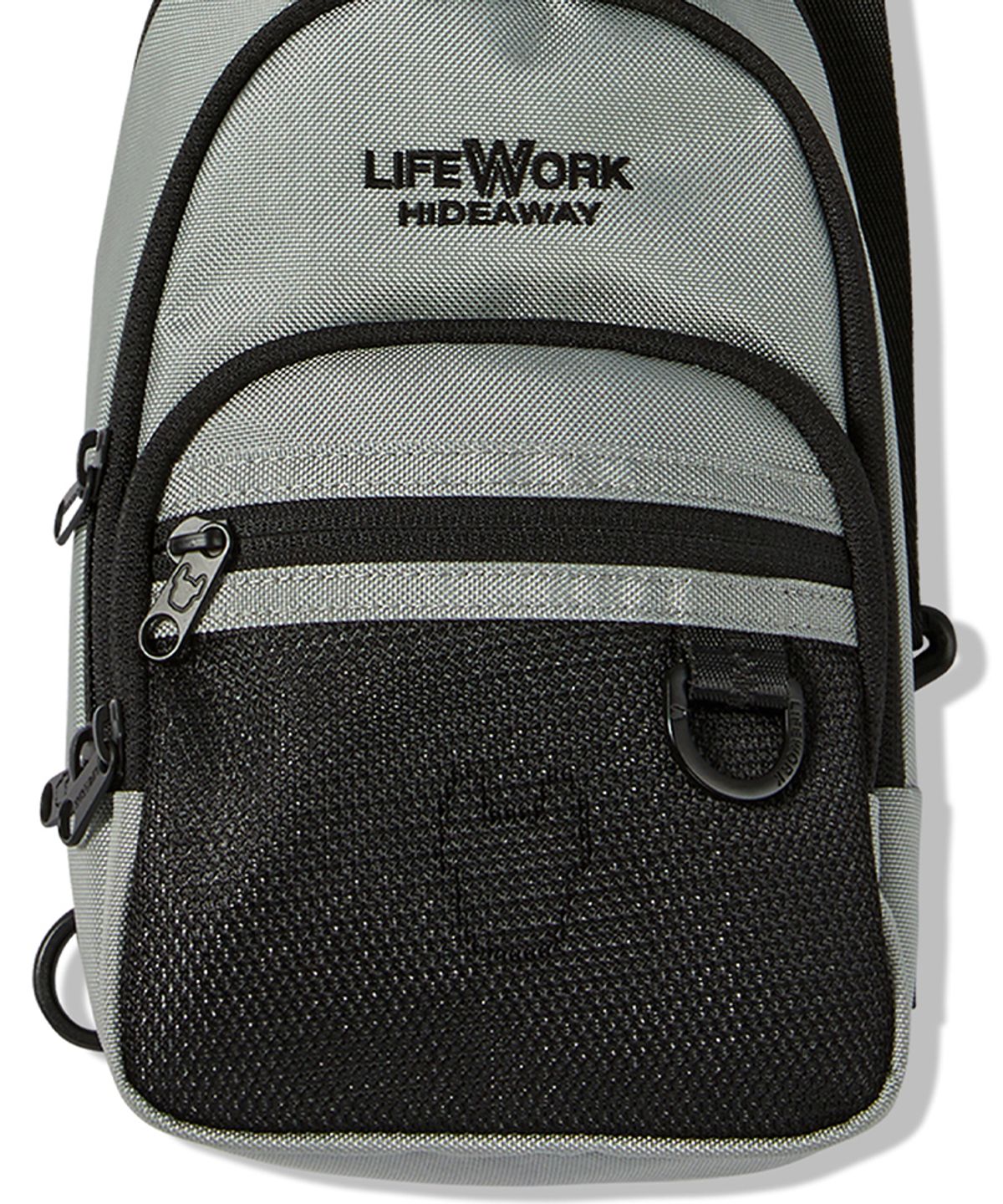 라이프워크(LIFEWORK) 로고 자수 미니 슬링백