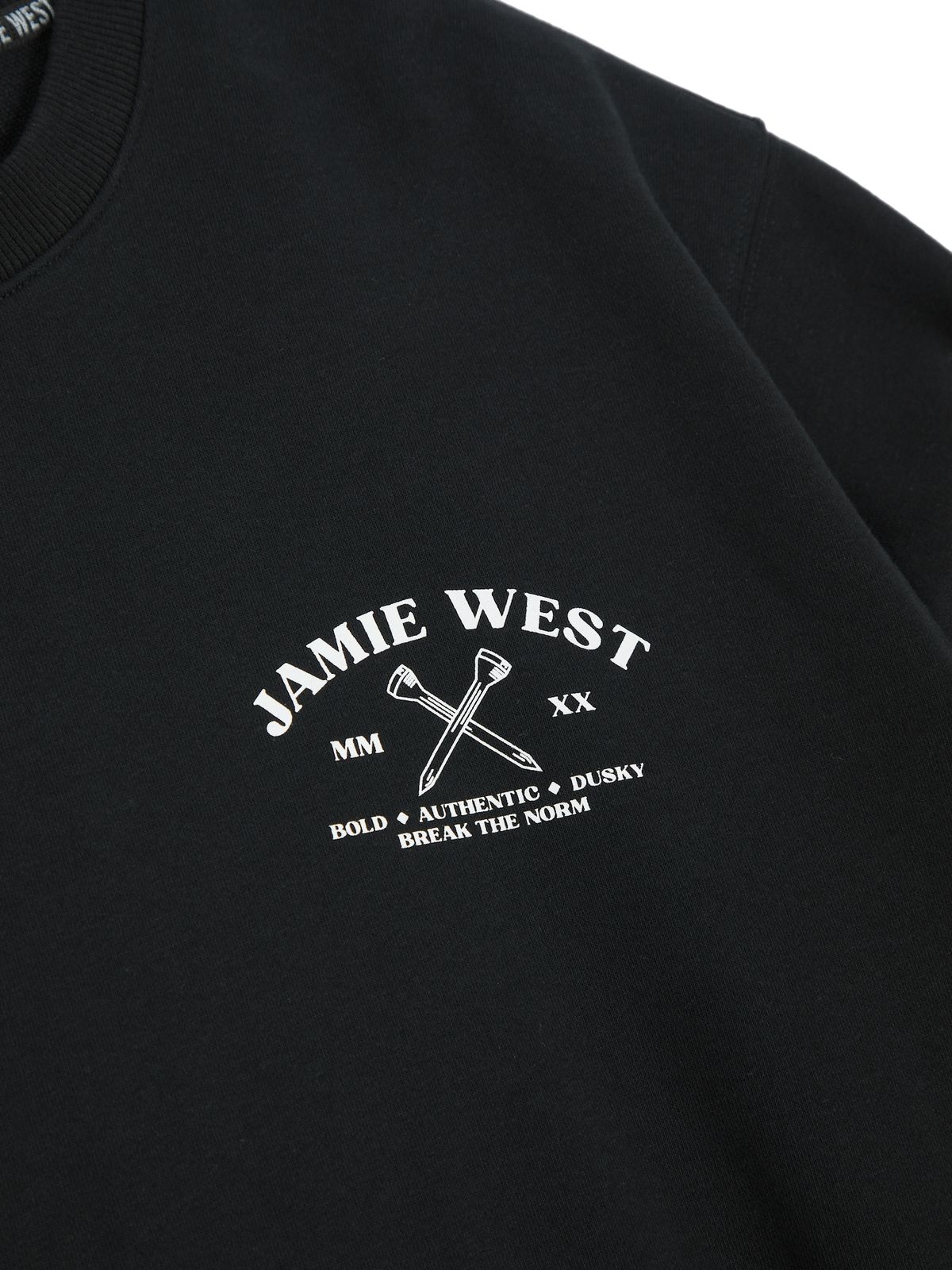 제이미웨스트(JAMIE WEST) 올드스쿨 JW 스웻셔츠 (블랙)