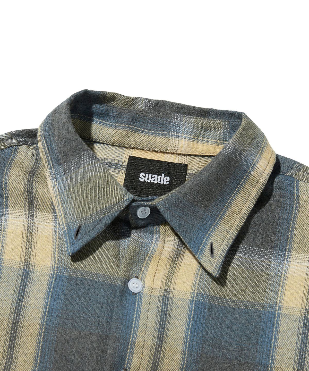 스웨이드(SUADE) PATTERN SHIRT [YELLOW BLUE]