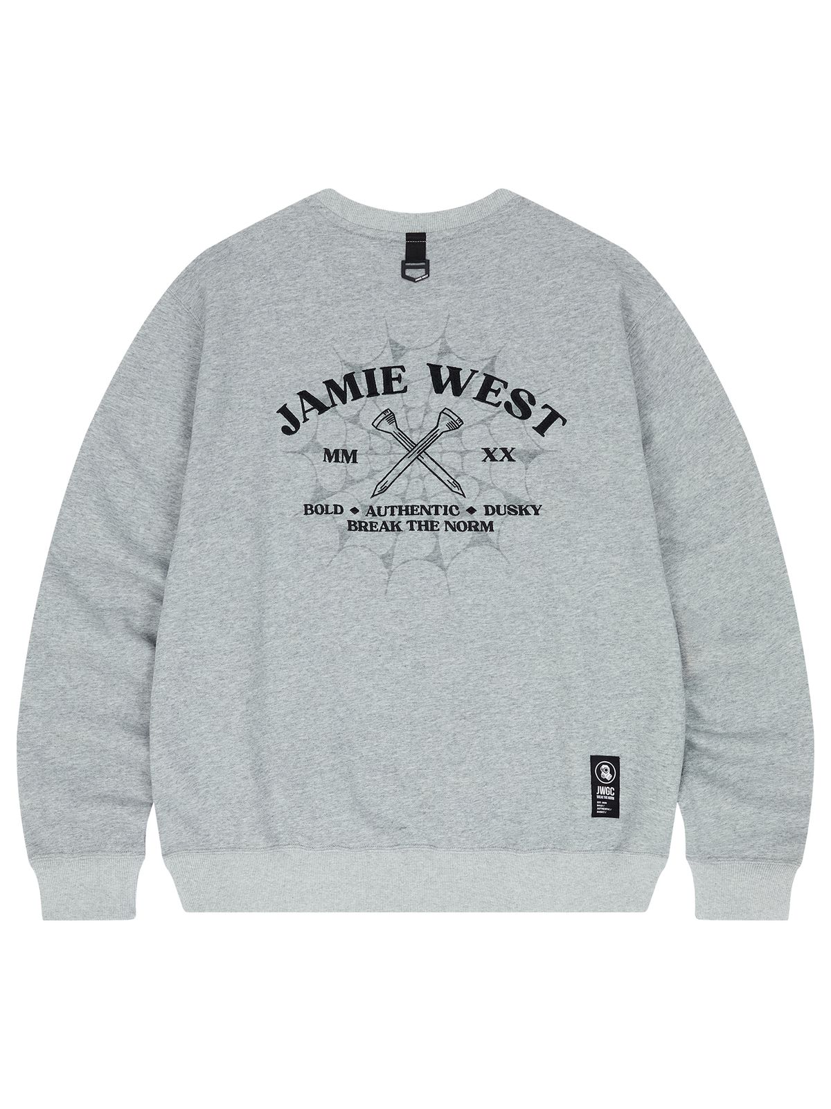 제이미웨스트(JAMIE WEST) 올드스쿨 JW 스웻셔츠 (멜란지그레이)