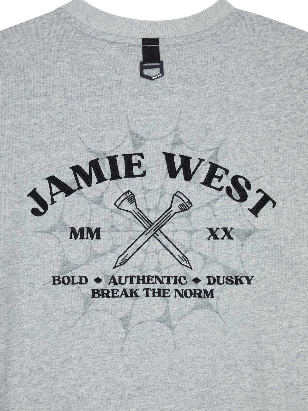 제이미웨스트(JAMIE WEST) 올드스쿨 JW 스웻셔츠 (멜란지그레이)