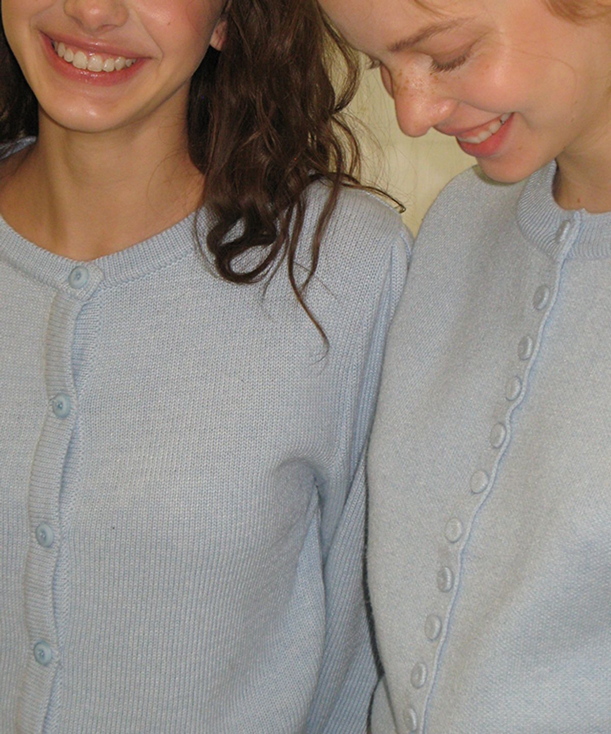 론론(RONRON) BUTTON UP KNIT CARDIGAN SOFT BLUE
