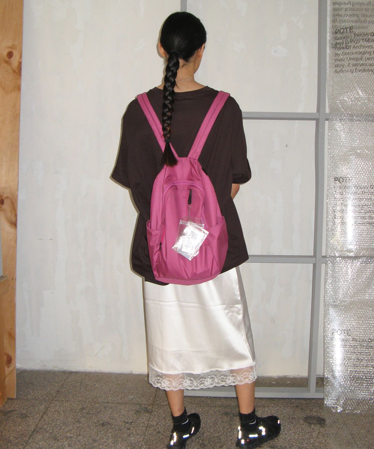 포테(POTE) [9차리오더:바로출고] 0002 HideSlot Classic Backpack_Magenta