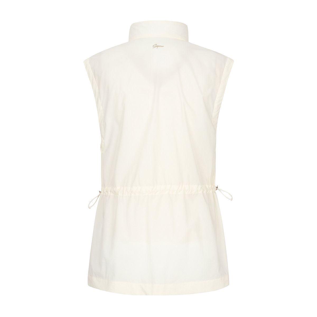 슈페리어(SUPERIOR) 여성 드롭핏 긴기장 우븐조끼 아이보리 (IW0EWV20161)