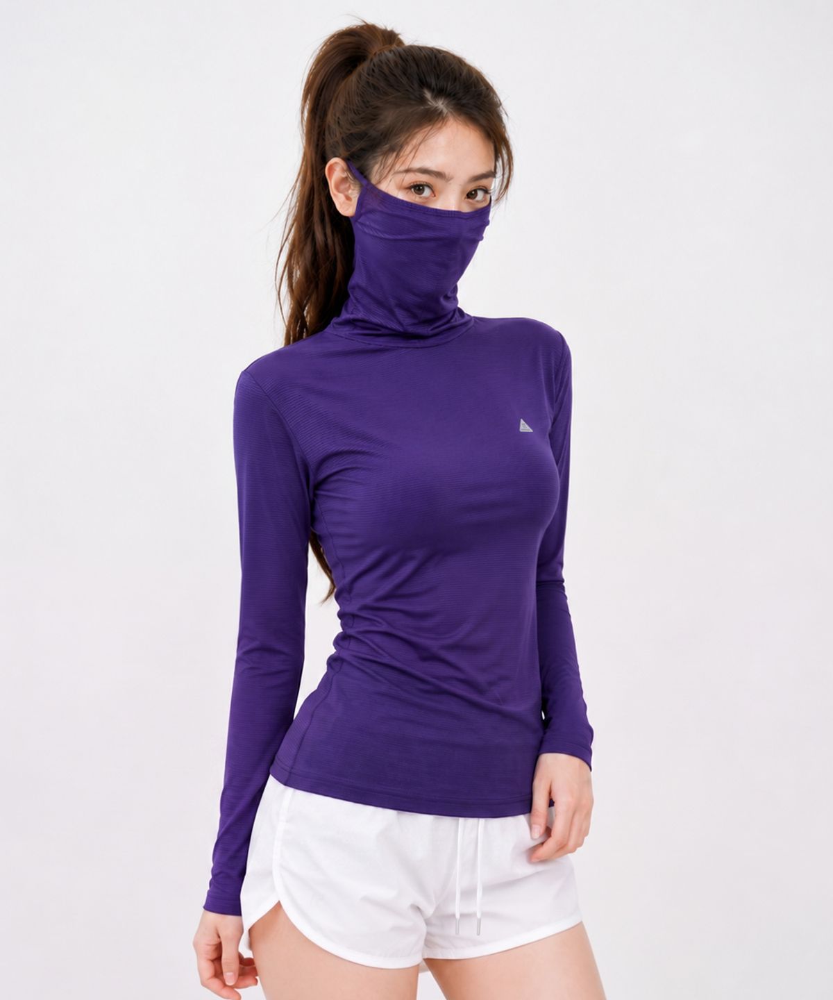 이지바이(EZBUY) 올커버 여성 마스크넥 골프 쿨링 긴팔 티셔츠 5 Colors