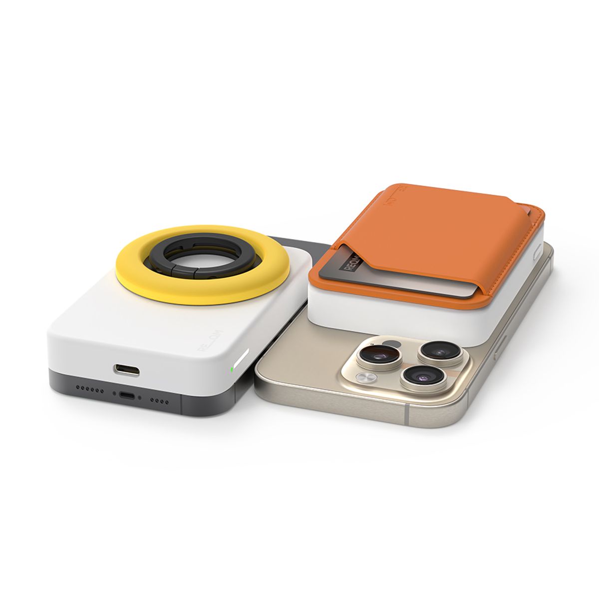 리큐엠(REQM) 맥세이프 고속 무선충전 5000mAh 보조배터리 듀얼 마그넷 QMP5