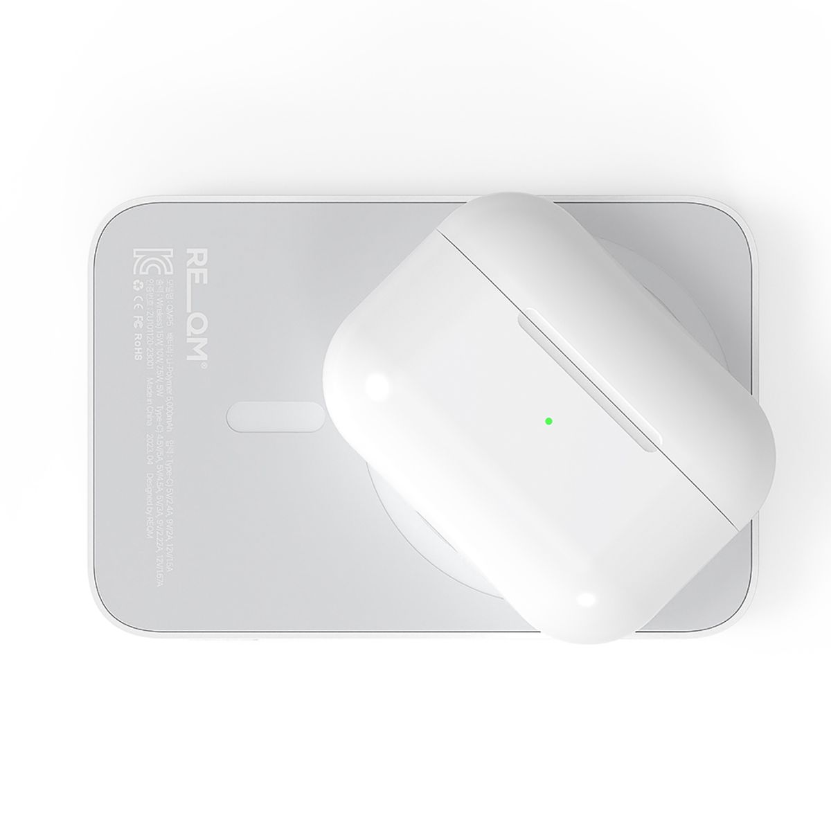 리큐엠(REQM) 맥세이프 고속 무선충전 5000mAh 보조배터리 듀얼 마그넷 QMP5