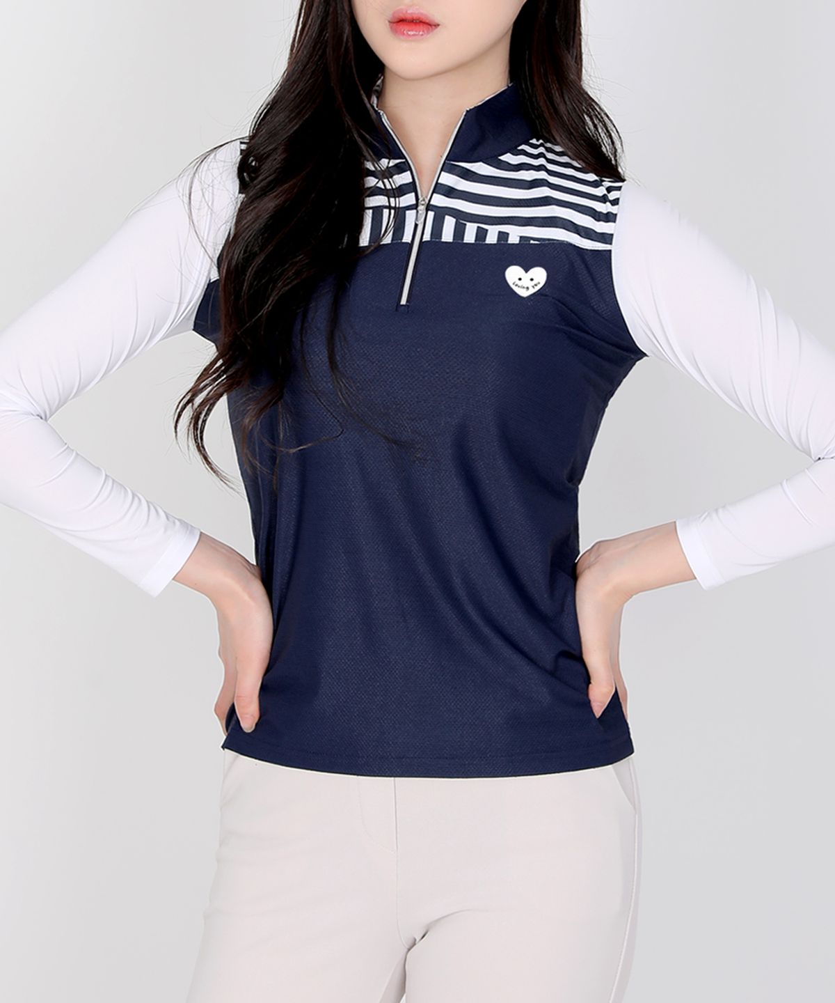 엑스트라스포티(EXTRASPORTY) 베스트샷 여성 기능성 쿨링 집업 티셔츠 4 Colors
