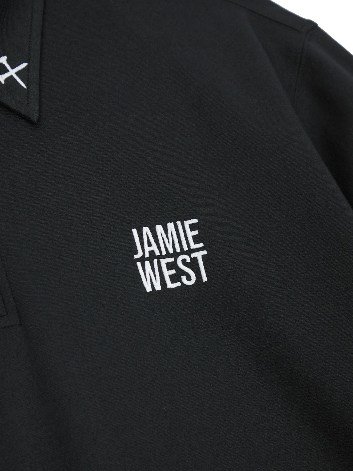 제이미웨스트(JAMIE WEST) 에센셜 카라포인트 하프집업 스웻셔츠 (블랙)