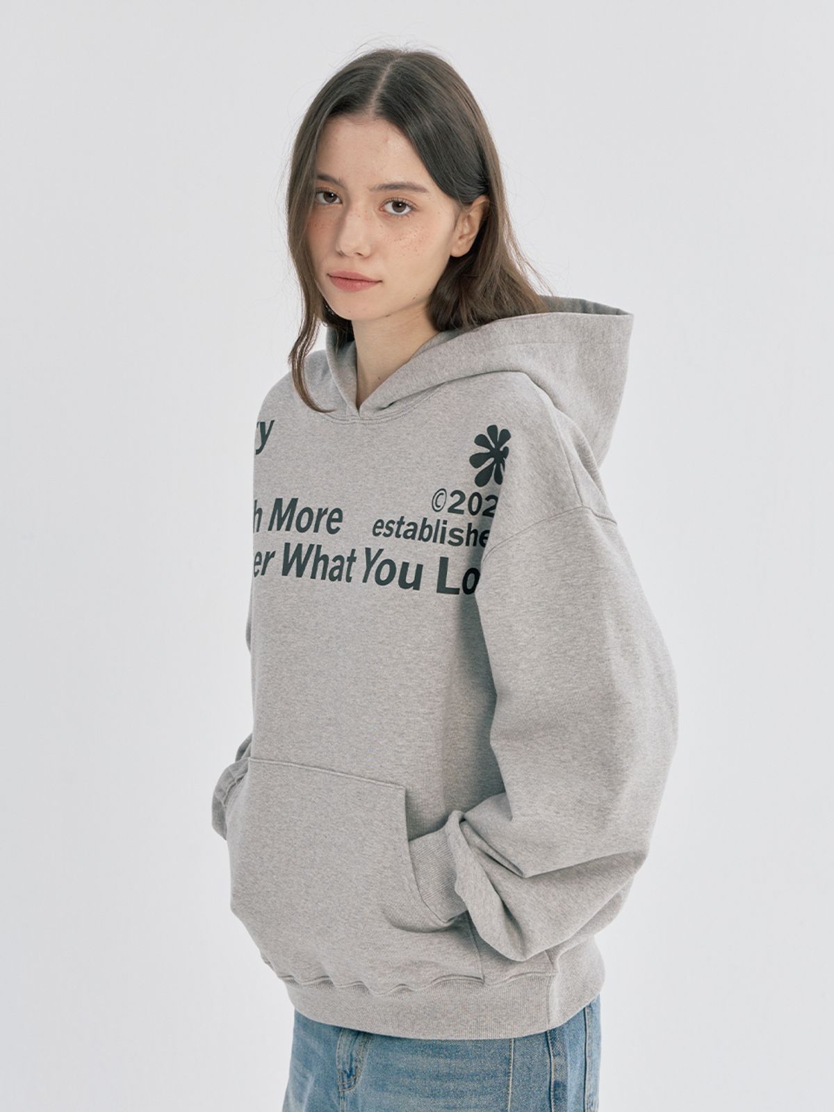 오피쉬(OAFISH) WORRY LESS HOODIE, MELANGE