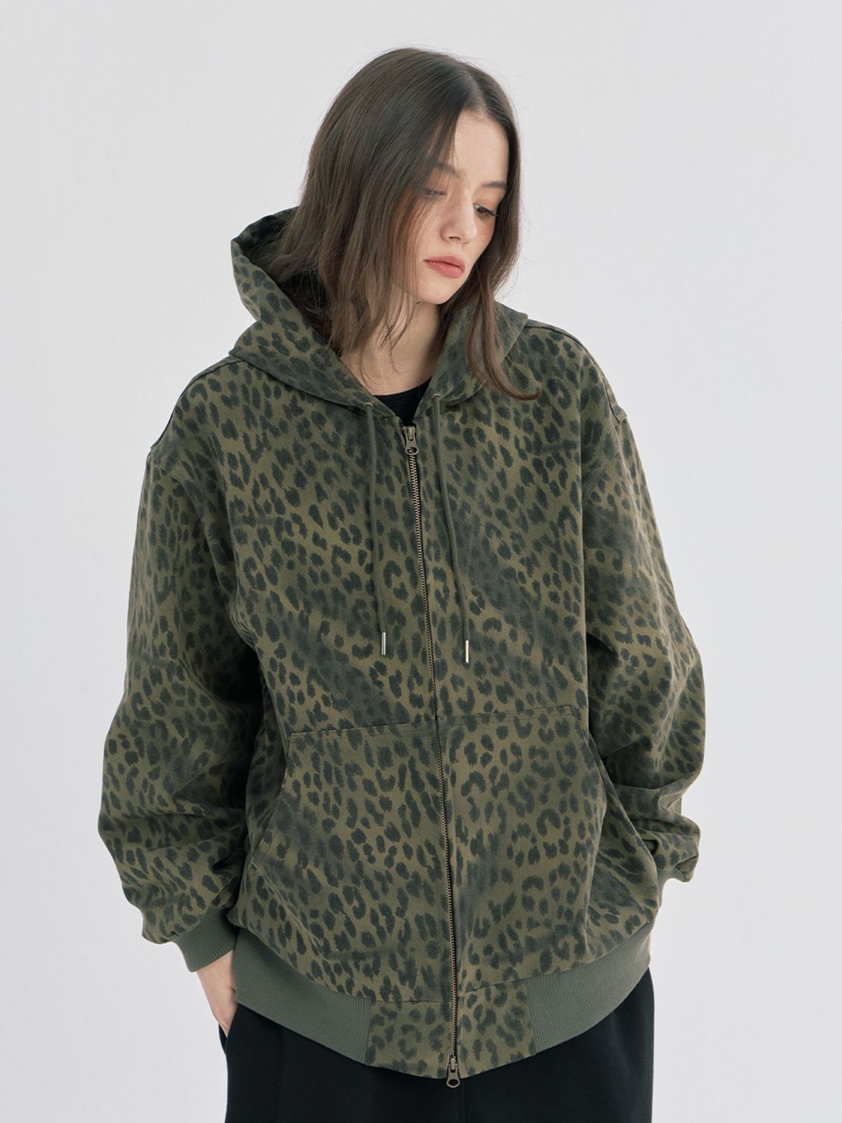 오피쉬(OAFISH) LEOPARD WORK HOOD JACKET, KHAKI