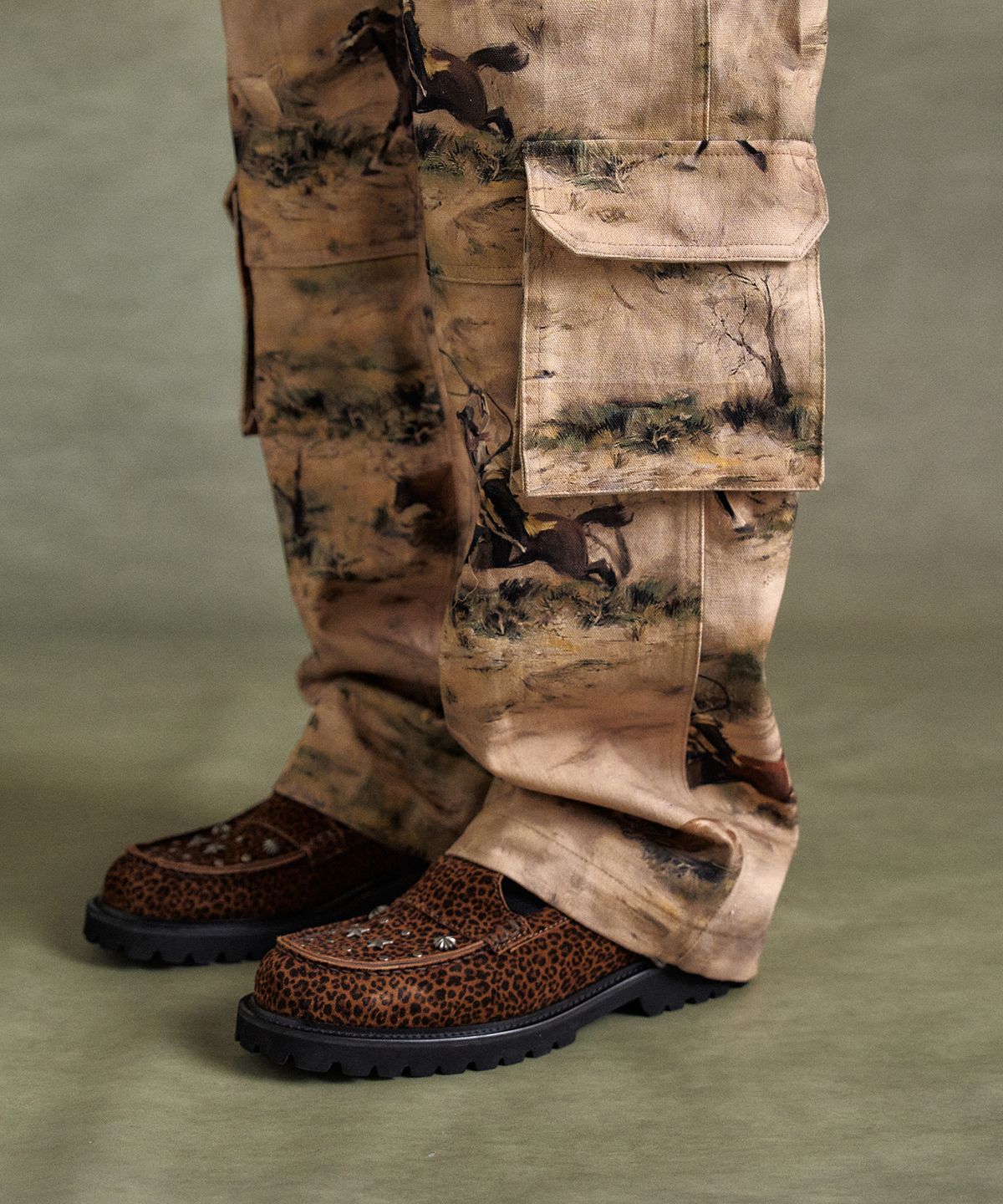 앤더슨벨(ADSB ANDERSSON BELL) 유니섹스 웨스턴 메리제인 로퍼 aaa465u(LEOPARD/BROWN)