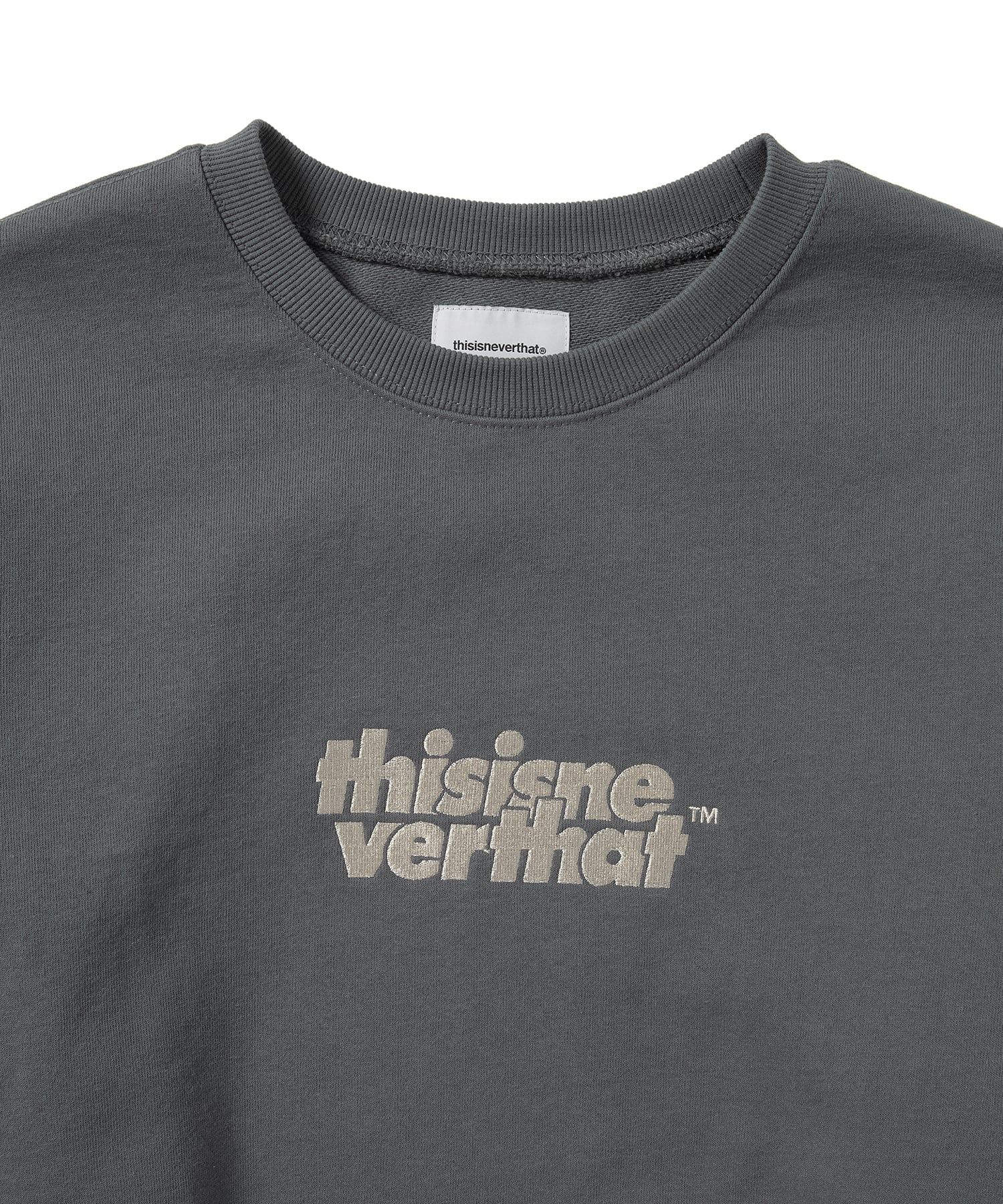 さらに100円引き◆thisisneverthat◆OL-Logo Crewneck MUSINSA公式 | thisisneverthat® OL-Logo Crewneck Dark Grey