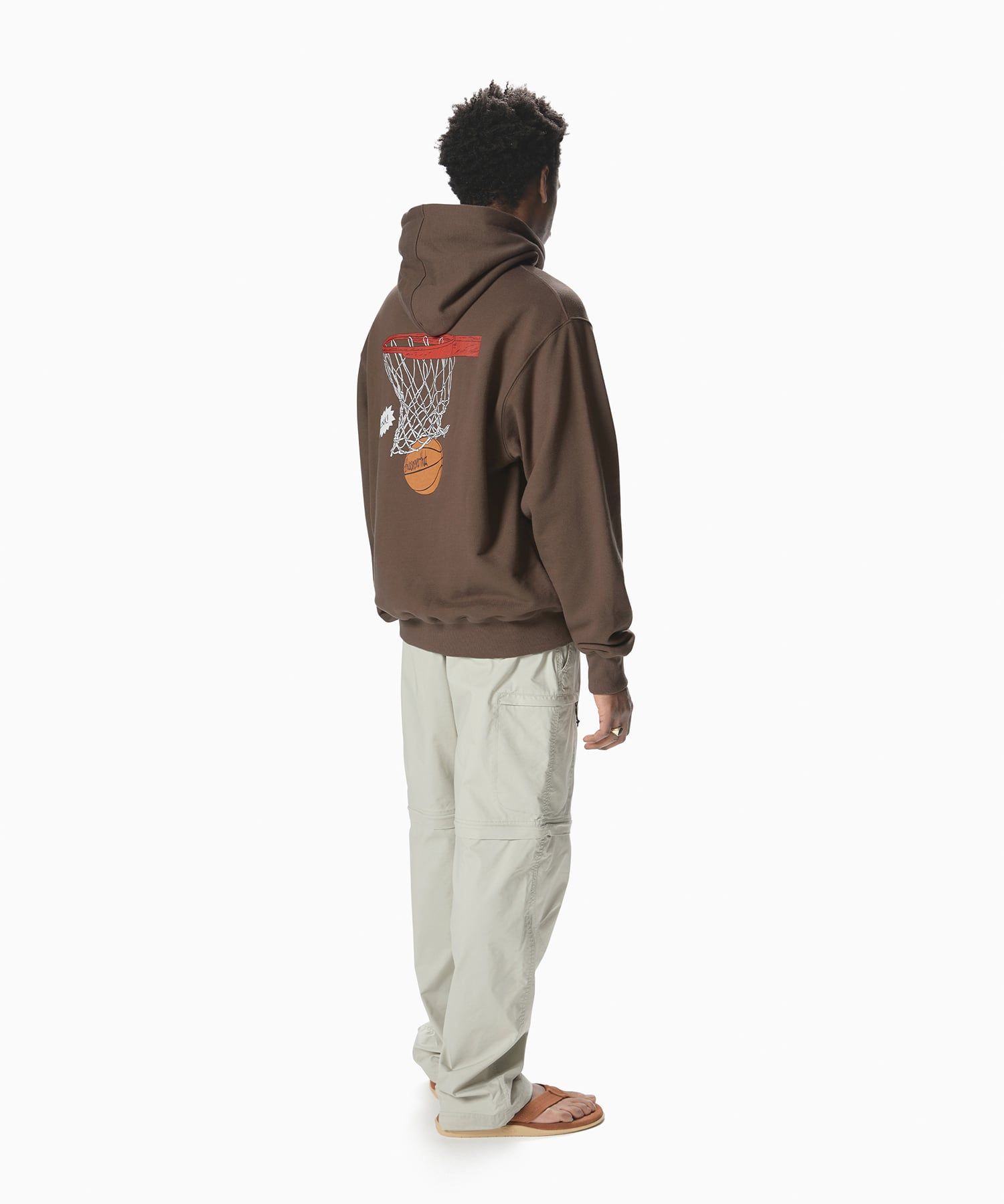MUSINSA | thisisneverthat® Dunk Hoop Hoodie Brown